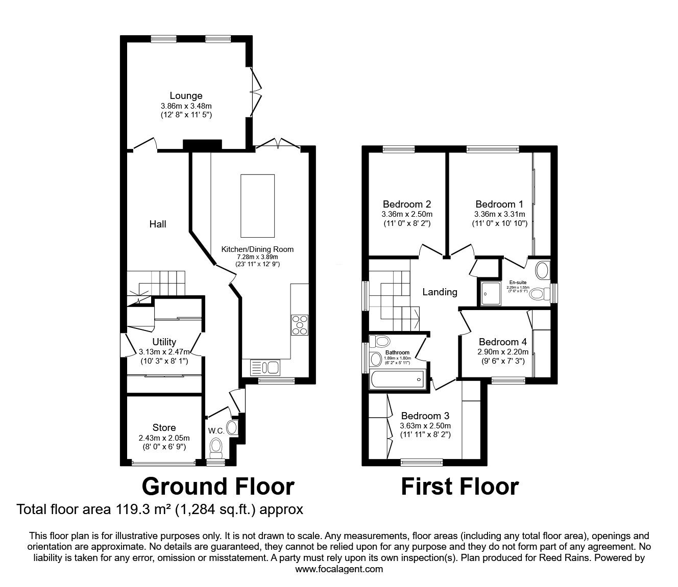 Floorplan of 4 bedroom Detached House for sale, Crossford Close, Wigan, Greater Manchester, WN3