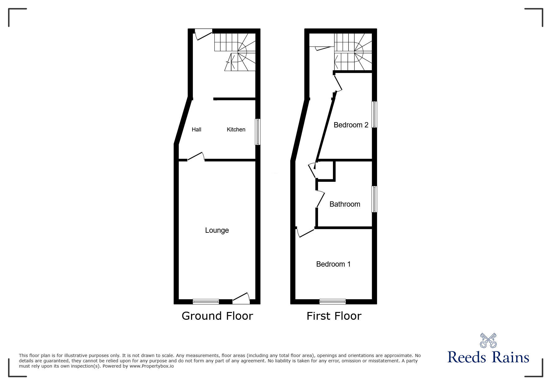 Floorplan of 2 bedroom Mid Terrace House for sale, Ormskirk Road, Chapel House, Lancashire, WN8
