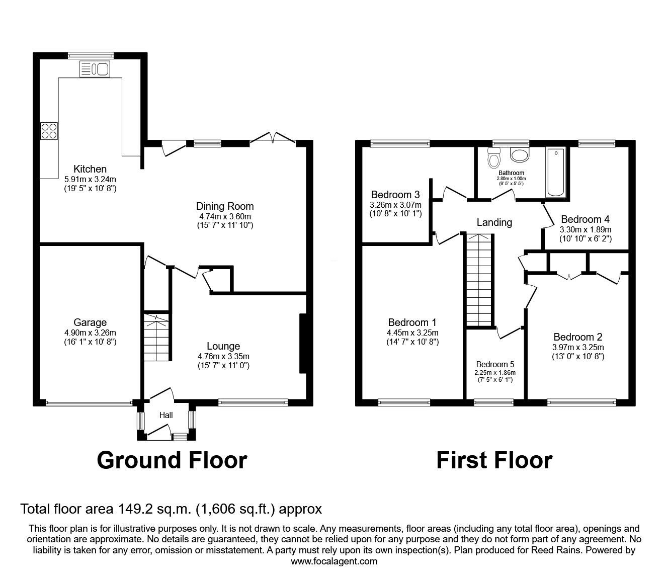 Floorplan of 5 bedroom Semi Detached House for sale, Martindale Crescent, Wigan, Greater Manchester, WN5