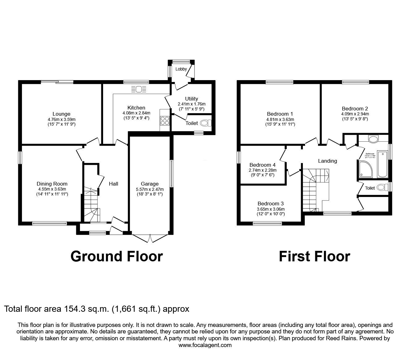 Floorplan of 4 bedroom Detached House for sale, Shelley Drive, Orrell, Greater Manchester, WN5