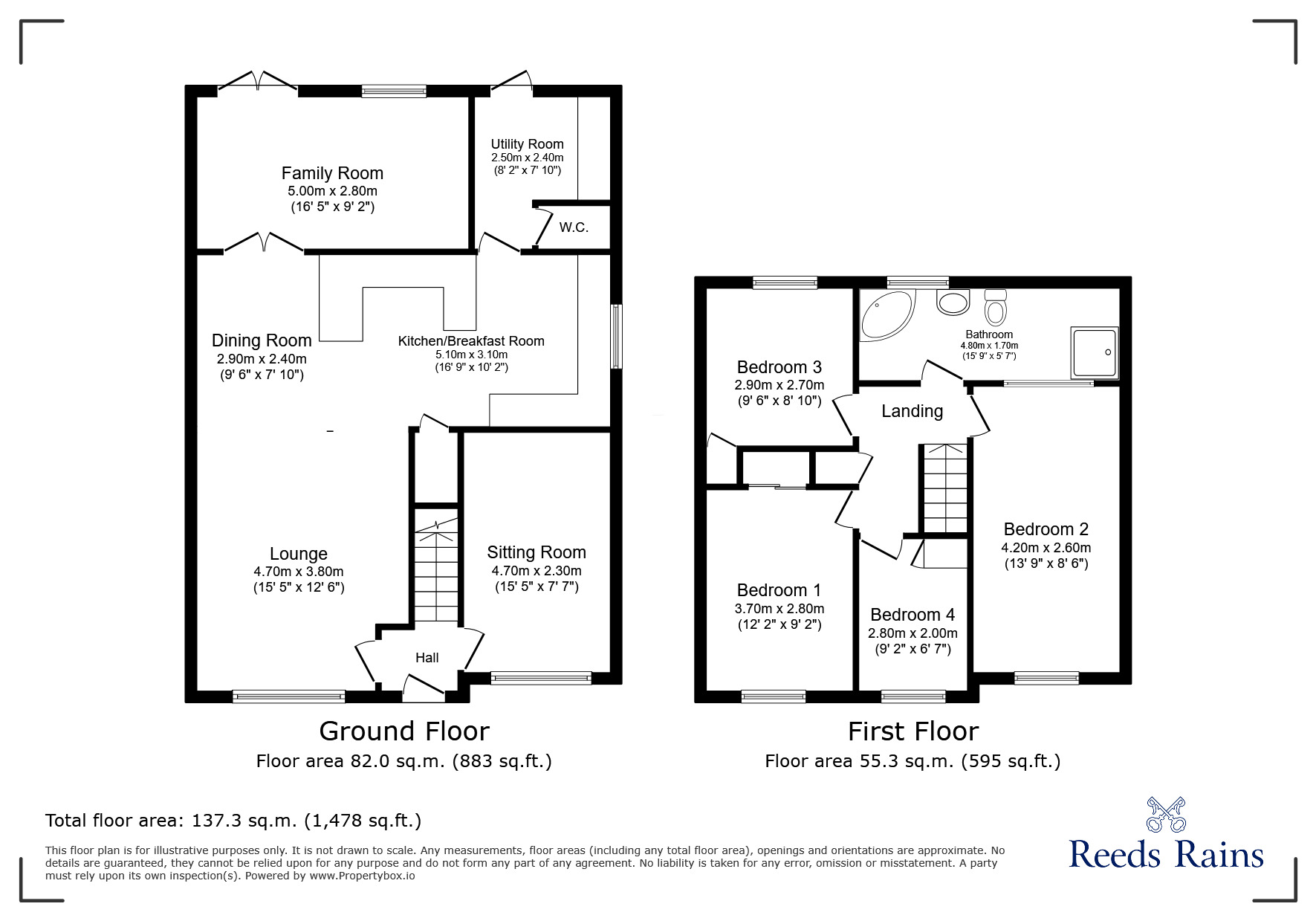 Floorplan of 3 bedroom Detached House to rent, Congresbury Road, Leigh, Greater Manchester, WN7