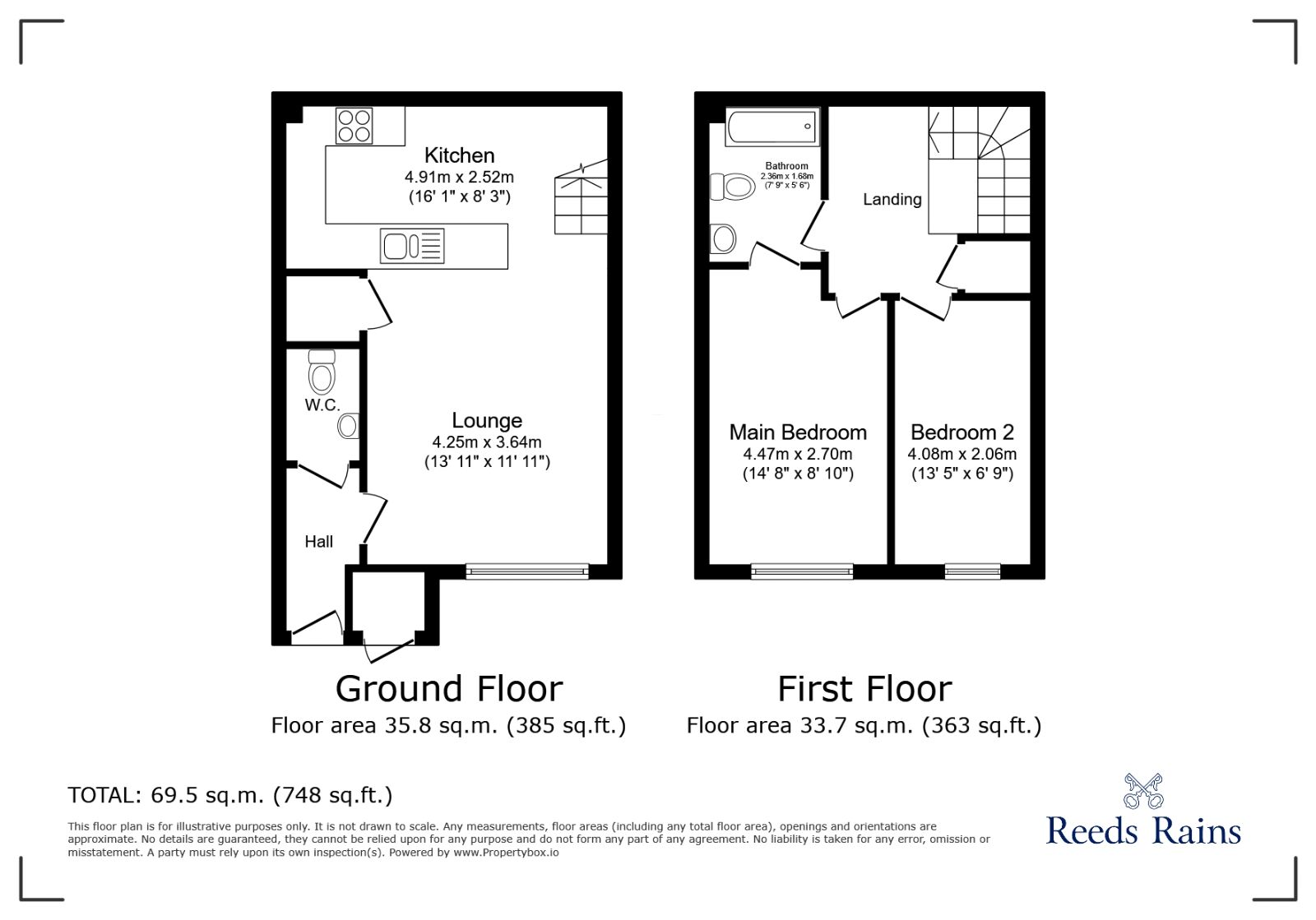Floorplan of 2 bedroom  Flat to rent, Ormskirk Road, Wigan, Greater Manchester, WN5