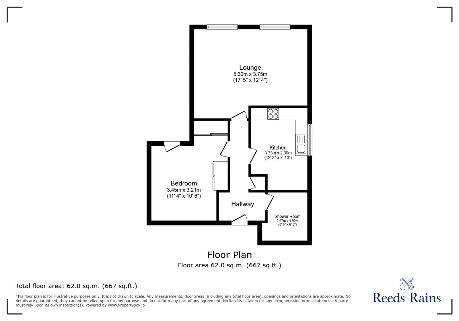 Floorplan of 1 bedroom  Flat for sale, Howards Lane, Orrell, Greater Manchester, WN5