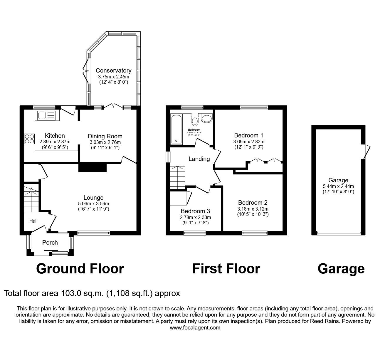 Floorplan of 3 bedroom Semi Detached House for sale, Meadowclough, Skelmersdale, Lancashire, WN8