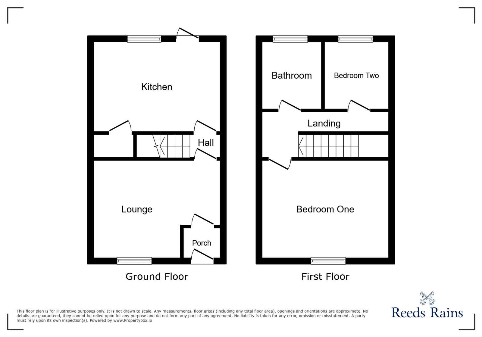Floorplan of 2 bedroom Mid Terrace House for sale, Warrington Road, Ince, Greater Manchester, WN3