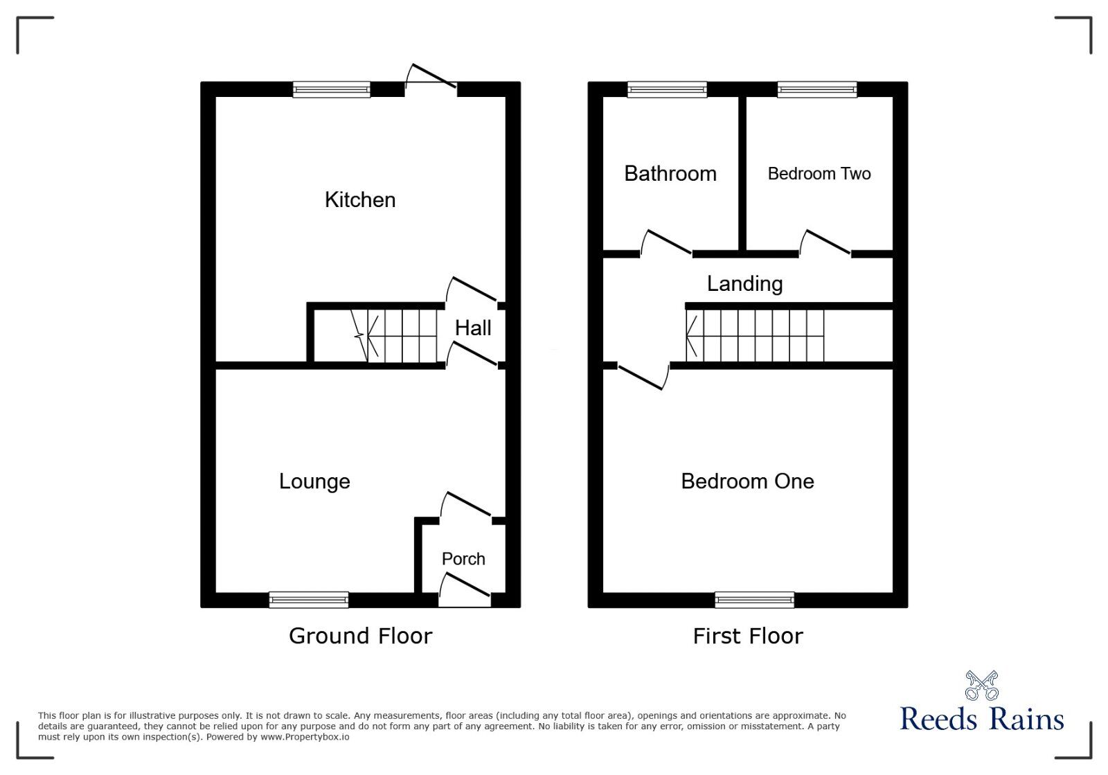 Floorplan of 2 bedroom Mid Terrace House for sale, Warrington Road, Ince, Greater Manchester, WN3