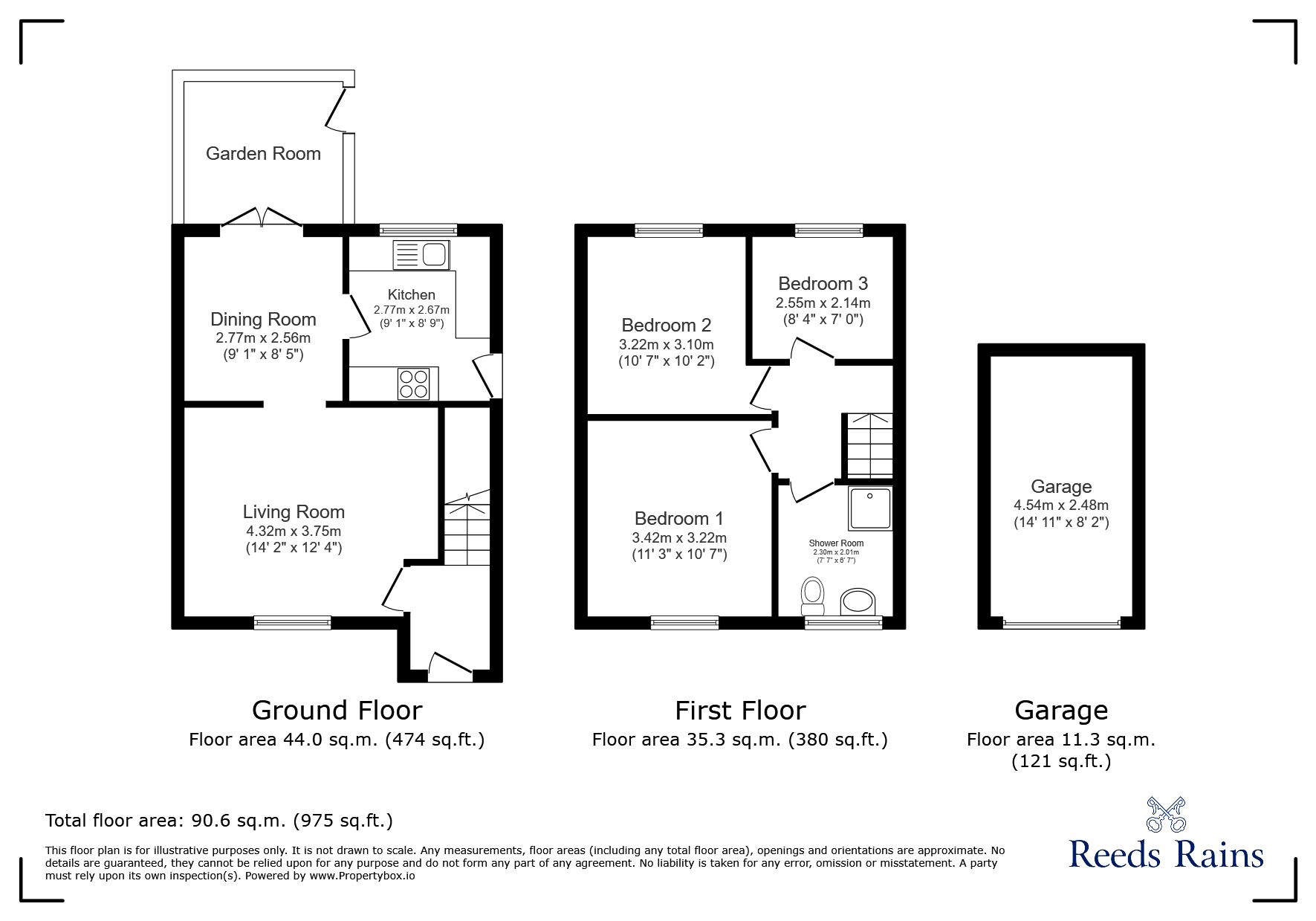 Floorplan of 3 bedroom Detached House for sale, Grovewood Drive, Appley Bridge, Greater Manchester, WN6