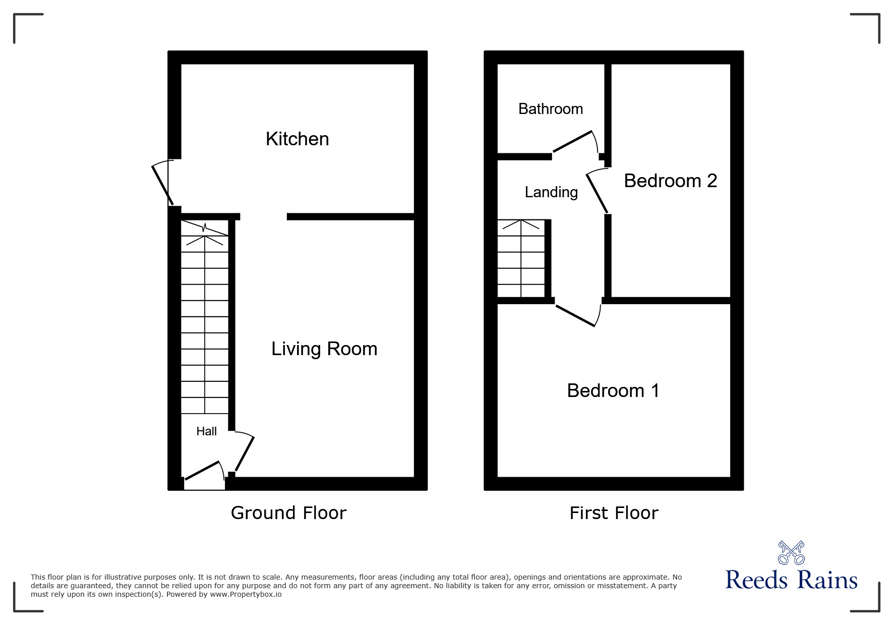 Floorplan of 2 bedroom Semi Detached House for sale, Headen Avenue, Wigan, Greater Manchester, WN5