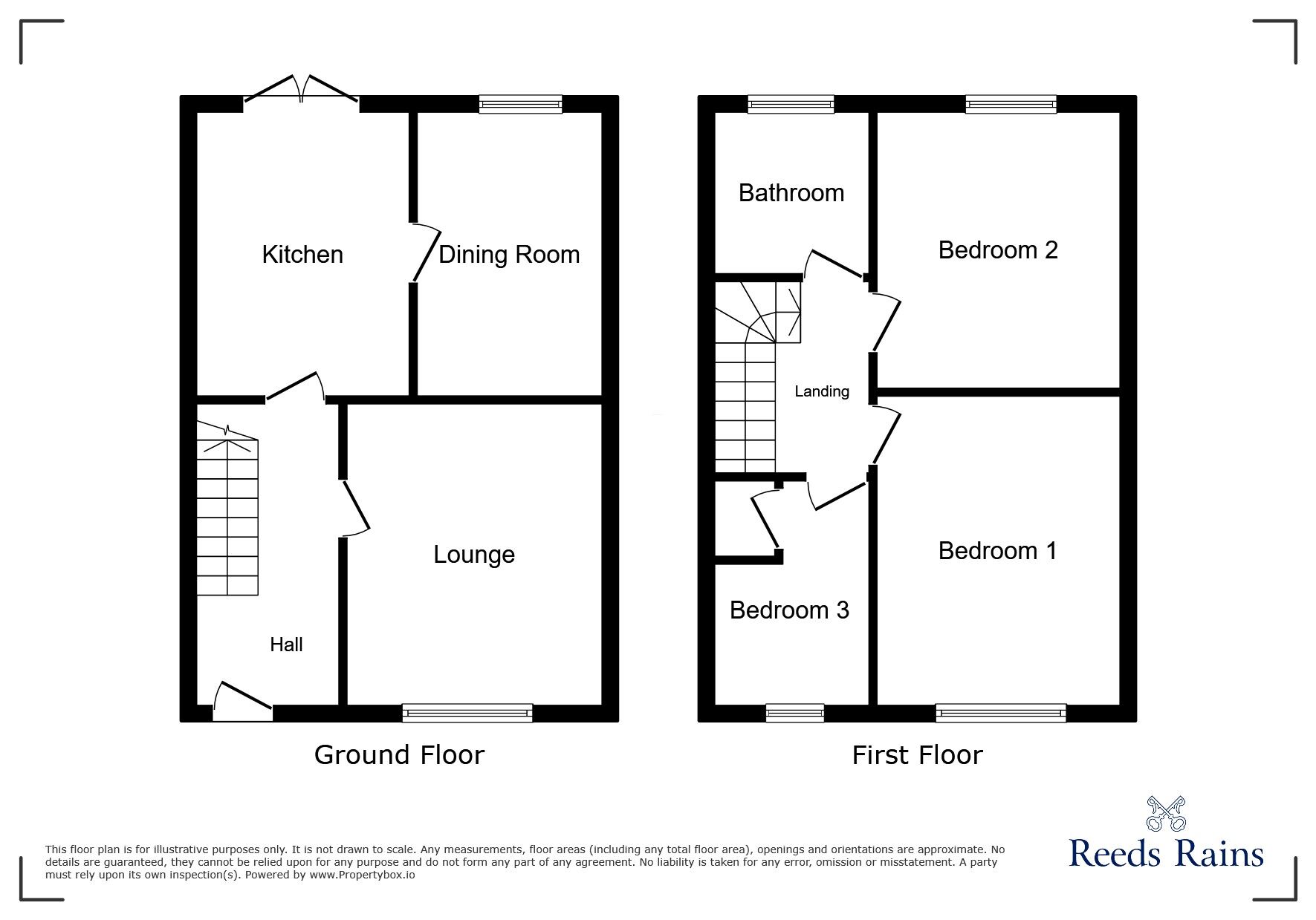 Floorplan of 3 bedroom Semi Detached House for sale, Keble Grove, Leigh, Greater Manchester, WN7