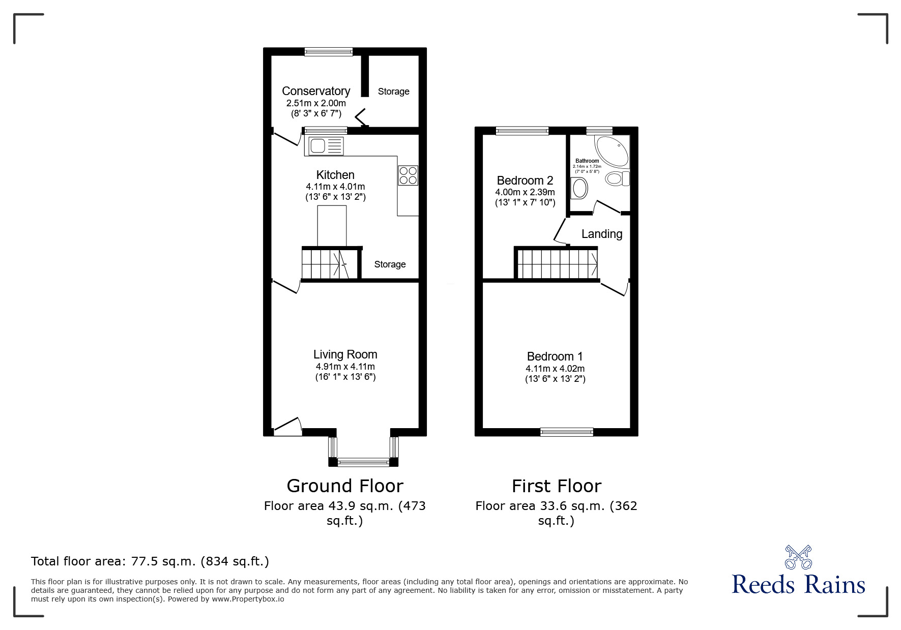 Floorplan of 2 bedroom Mid Terrace House for sale, Ormskirk Road, Wigan, Greater Manchester, WN5
