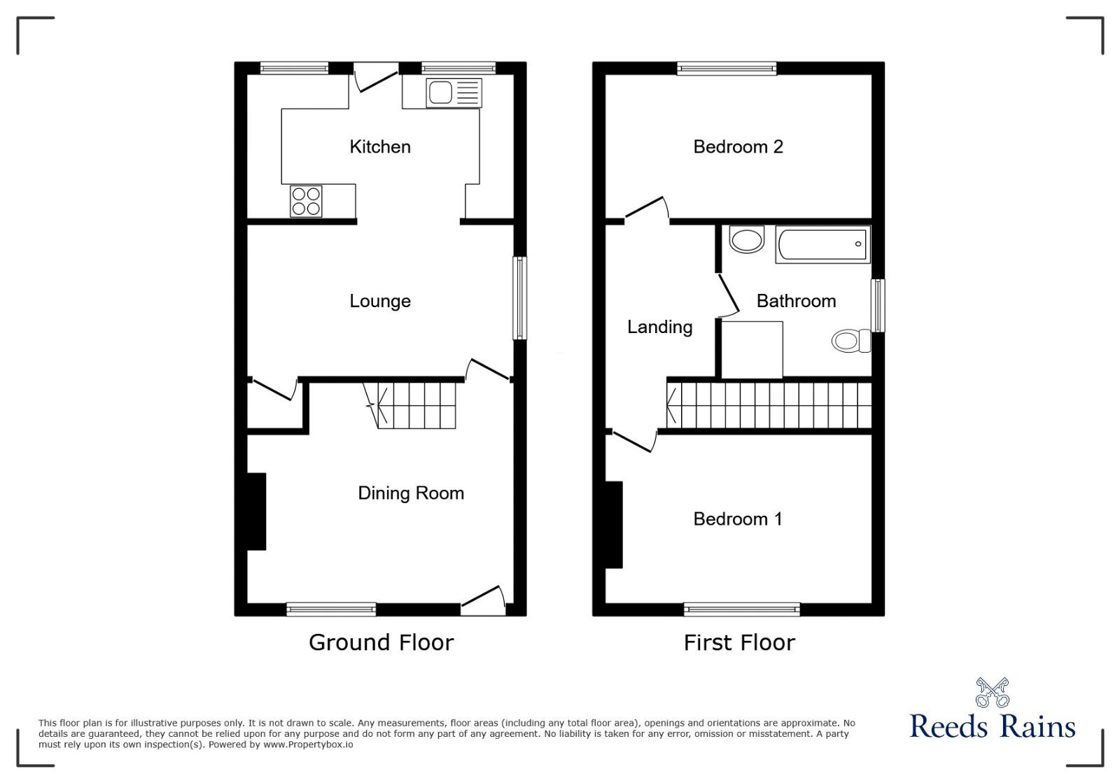 Floorplan of 2 bedroom End Terrace House to rent, Wigan Lower Road, Standish Lower Ground, Greater Manchester, WN6