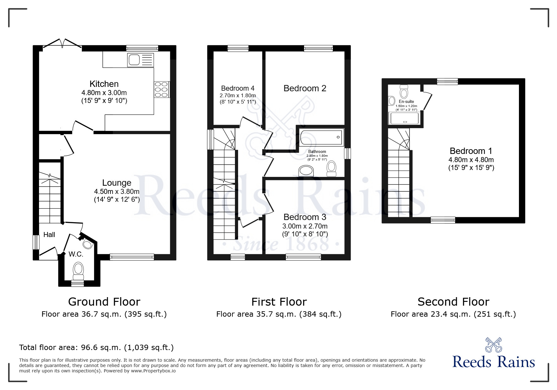 Floorplan of 4 bedroom Detached House for sale, Parsonage Place, Wigan, Greater Manchester, WN3