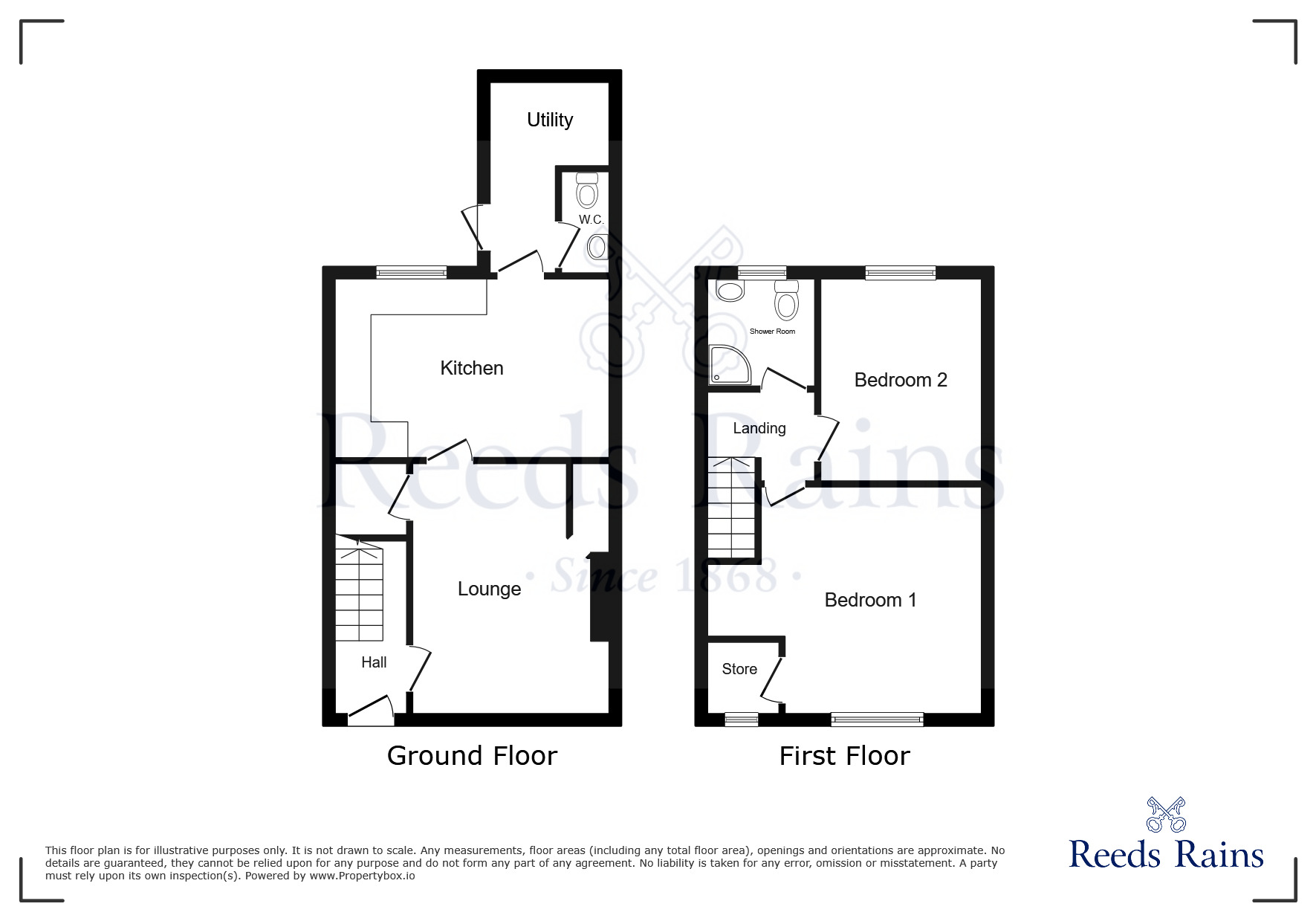 Floorplan of 2 bedroom Semi Detached House for sale, Daisy Road, Wigan, Greater Manchester, WN5