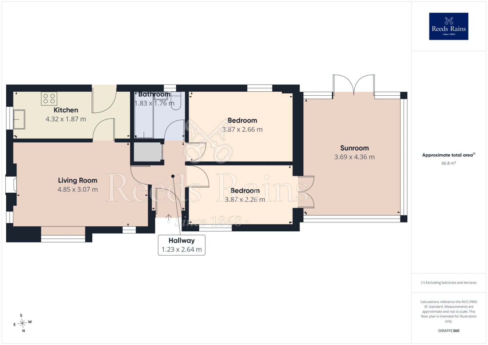 Floorplan of 2 bedroom Detached Bungalow for sale, Corporation Street, Wigan, Greater Manchester, WN3