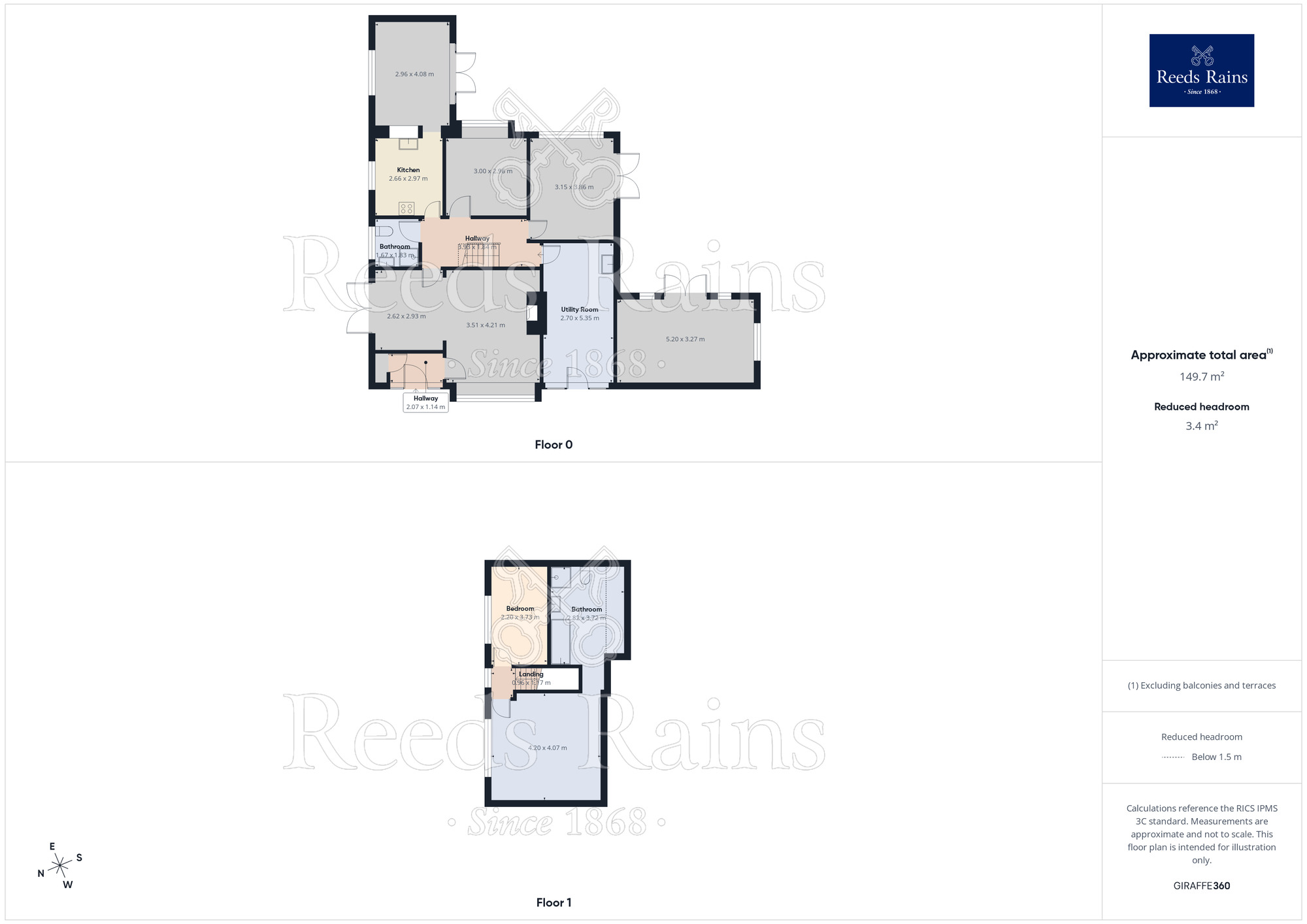 Floorplan of 4 bedroom Semi Detached House to rent, Springmount Drive, Parbold, Lancashire, WN8