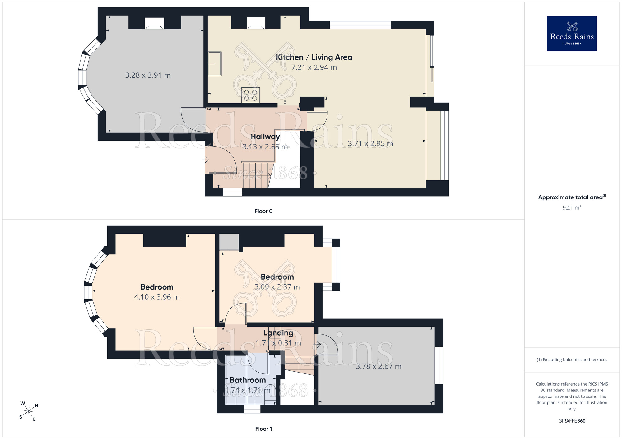 Floorplan of 3 bedroom Semi Detached House for sale, Winstanley Road, Billinge, Greater Manchester, WN5