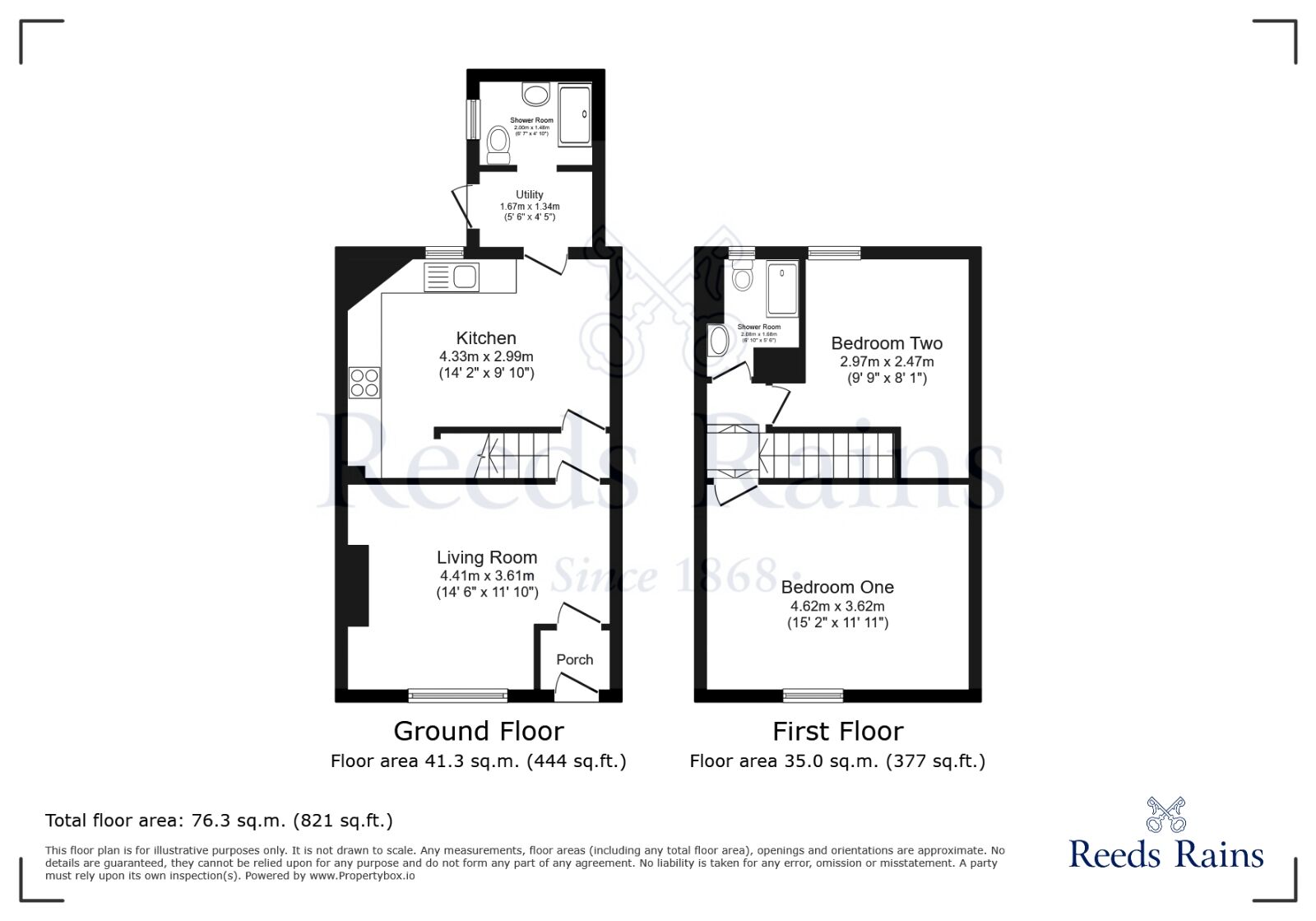 Floorplan of 2 bedroom End Terrace House for sale, St. John Street, Greater Manchester, WN5