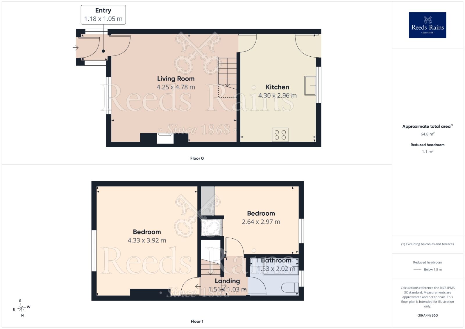 Floorplan of 2 bedroom End Terrace House for sale, Warrington Road, Wigan, Greater Manchester, WN3