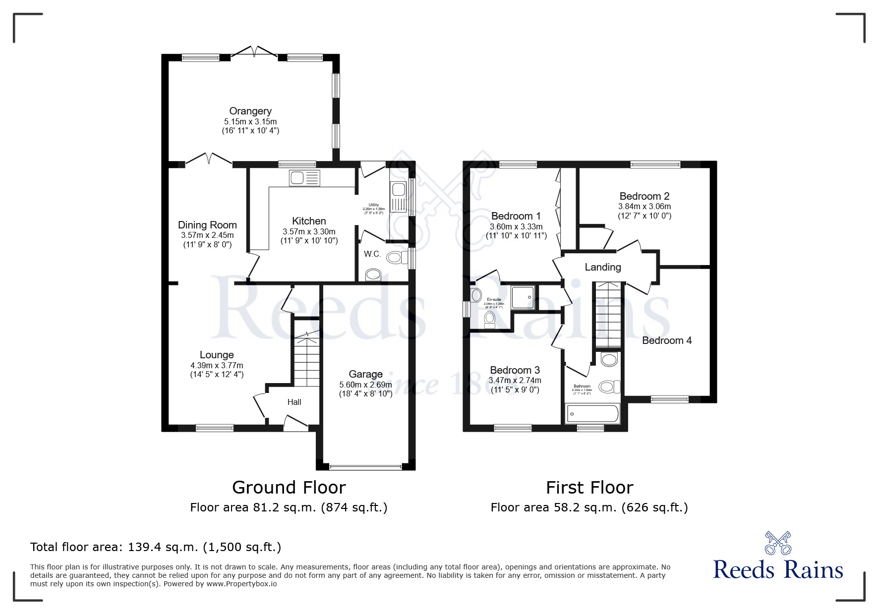 Floorplan of 4 bedroom Detached House for sale, Wessex Drive, Ince, Greater Manchester, WN3