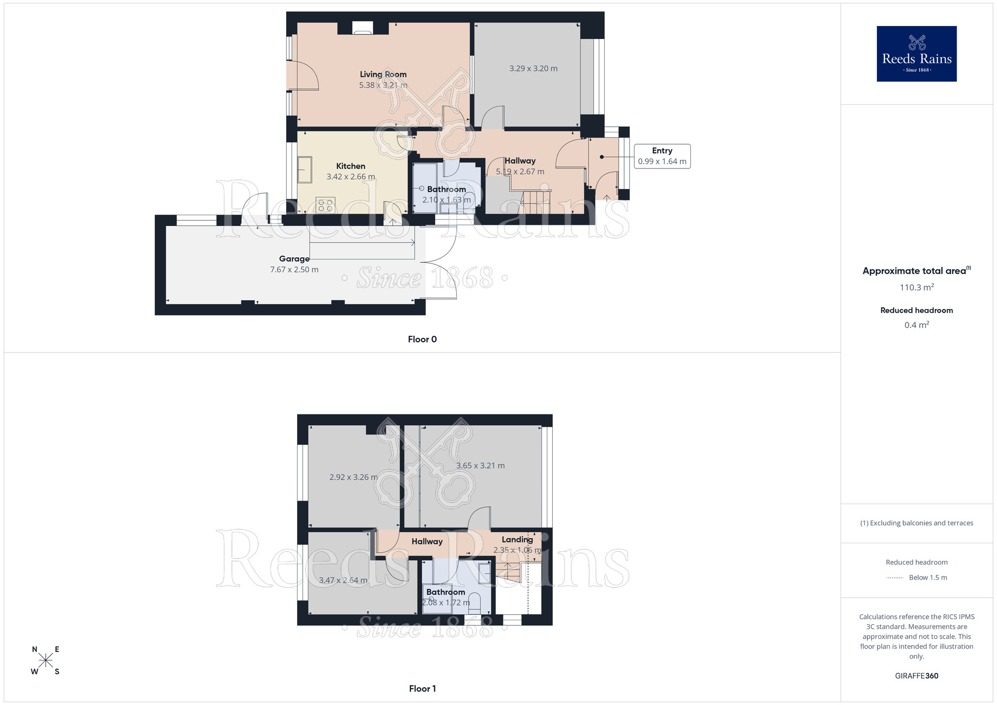 Floorplan of 3 bedroom Semi Detached House for sale, Lingfield Crescent, Wigan, Greater Manchester, WN6