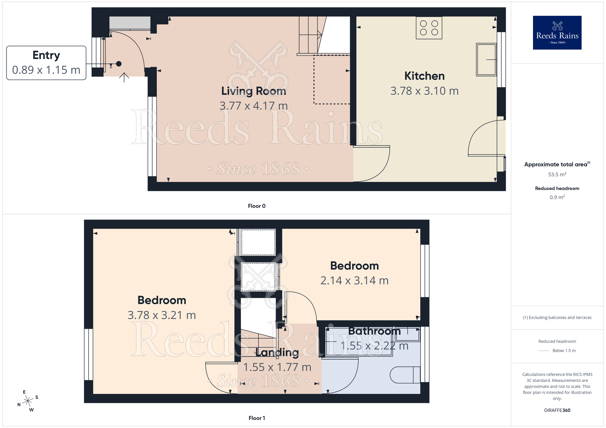 Floorplan of 2 bedroom Semi Detached House for sale, Baker Street, Wigan, WN3