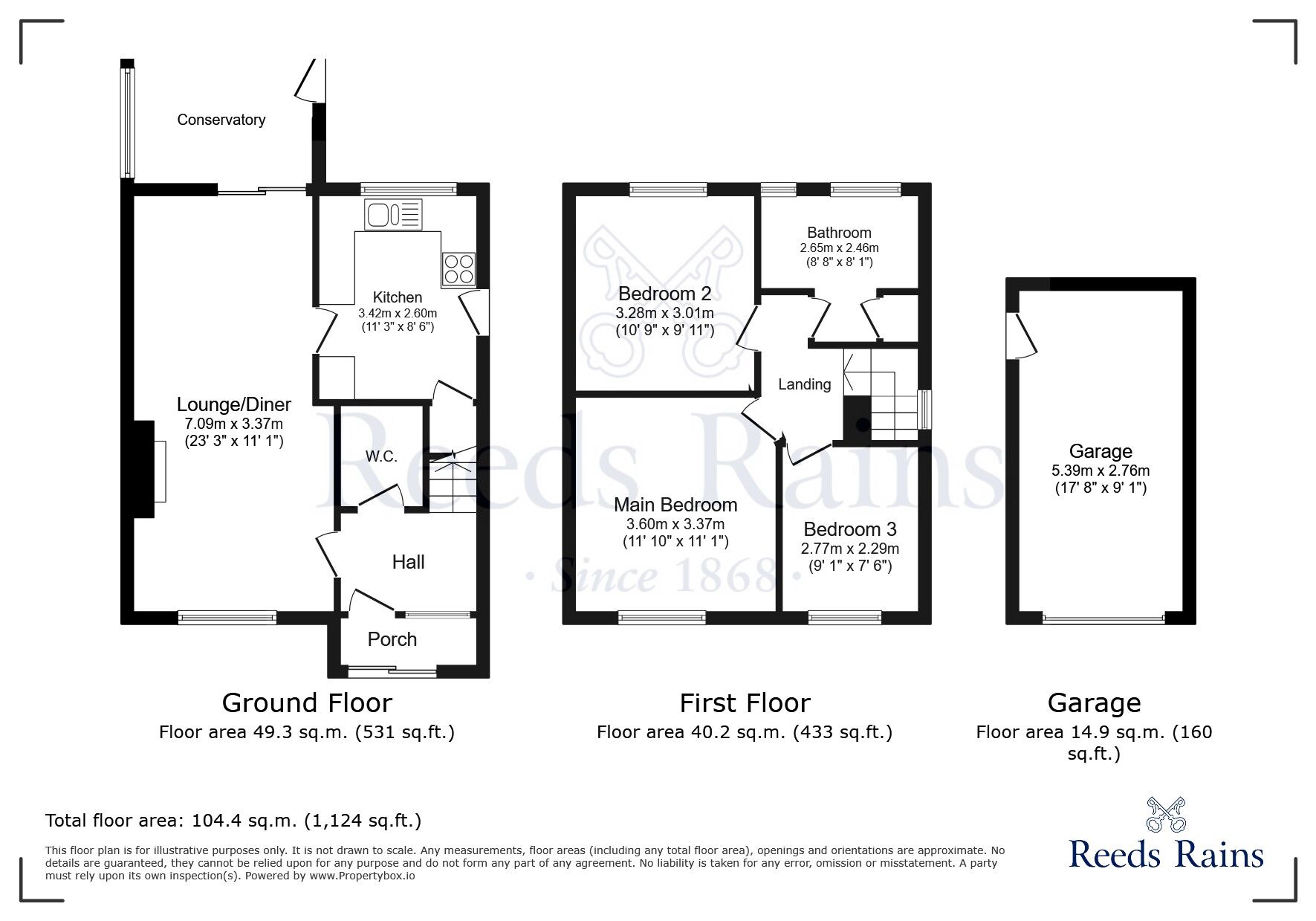 Floorplan of 3 bedroom Semi Detached House for sale, Edinburgh Drive, Wigan, Greater Manchester, WN5