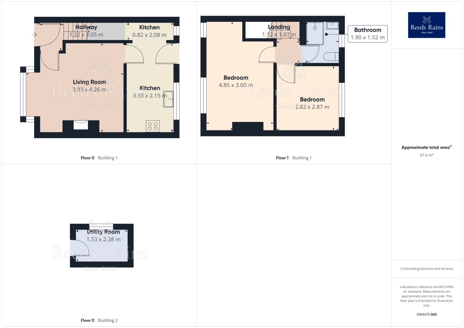 Floorplan of 2 bedroom Mid Terrace House for sale, Bickershaw Lane, Abram, Greater Manchester, WN2