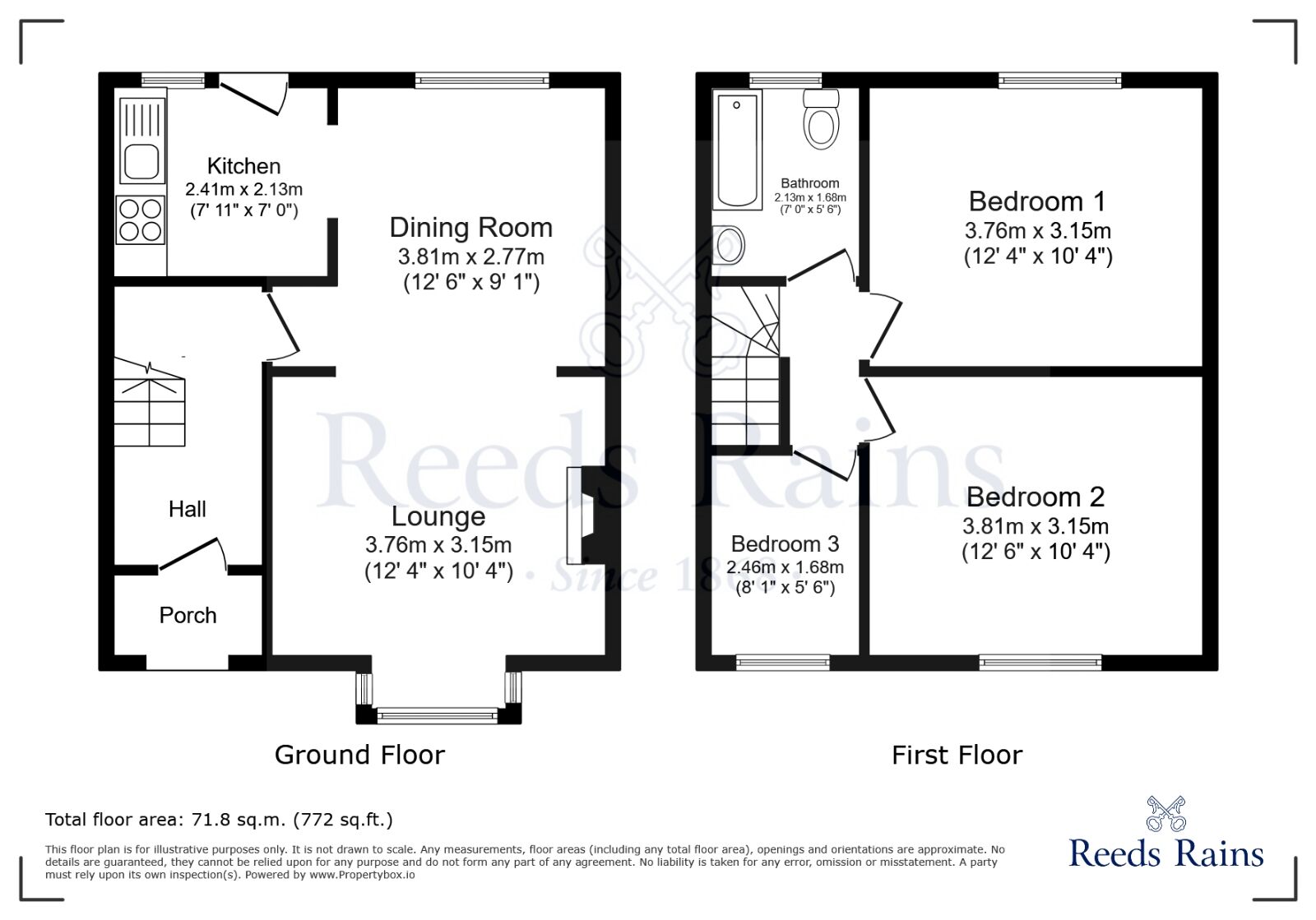 Floorplan of 3 bedroom Mid Terrace House for sale, Swan Meadow Road, Wigan, Greater Manchester, WN3