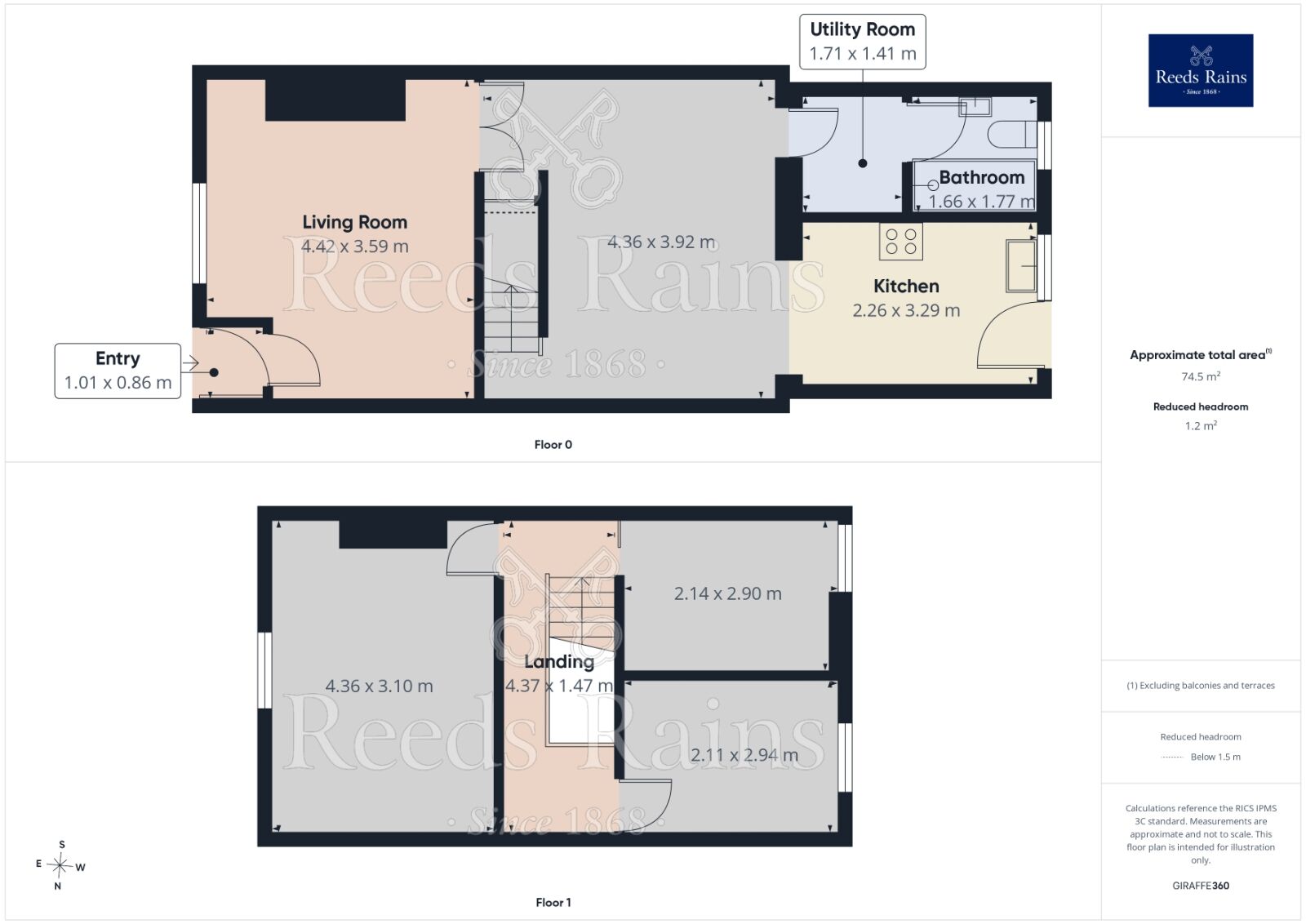 Floorplan of 3 bedroom Mid Terrace House for sale, Warrington Road, Abram, Greater Manchester, WN2