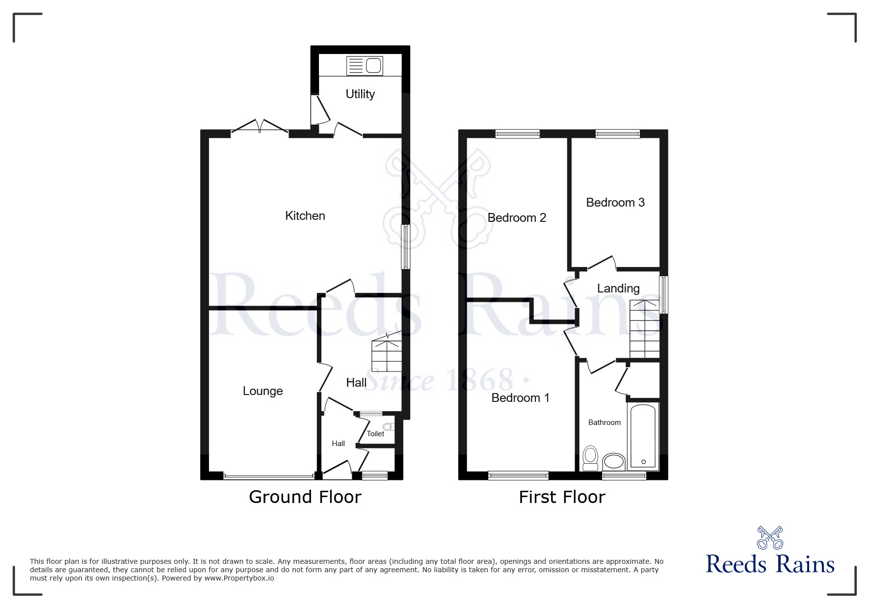 Floorplan of 3 bedroom Semi Detached House to rent, Abbeydale, Appley Bridge, Greater Manchester, WN6