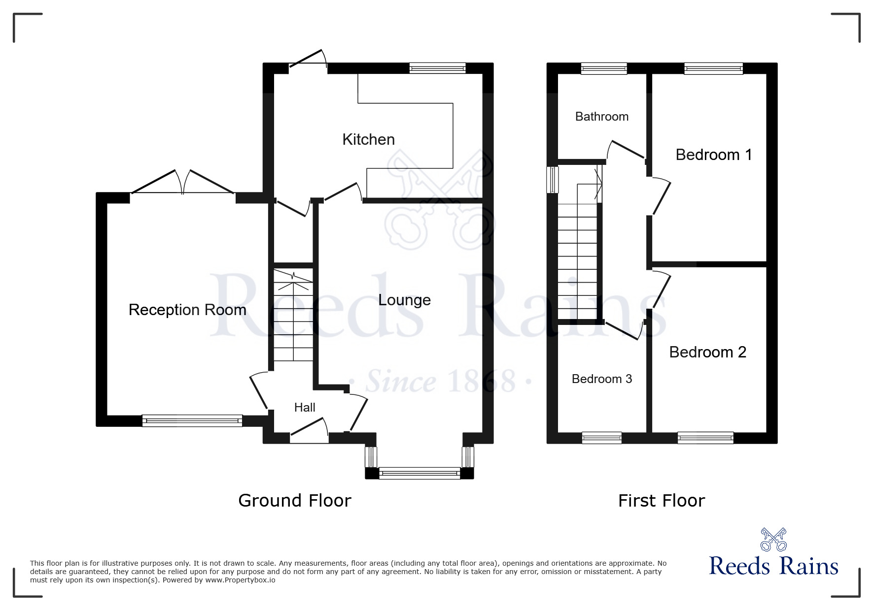 Floorplan of 3 bedroom Semi Detached House for sale, Rose Hill Avenue, Wigan, Greater Manchester, WN5