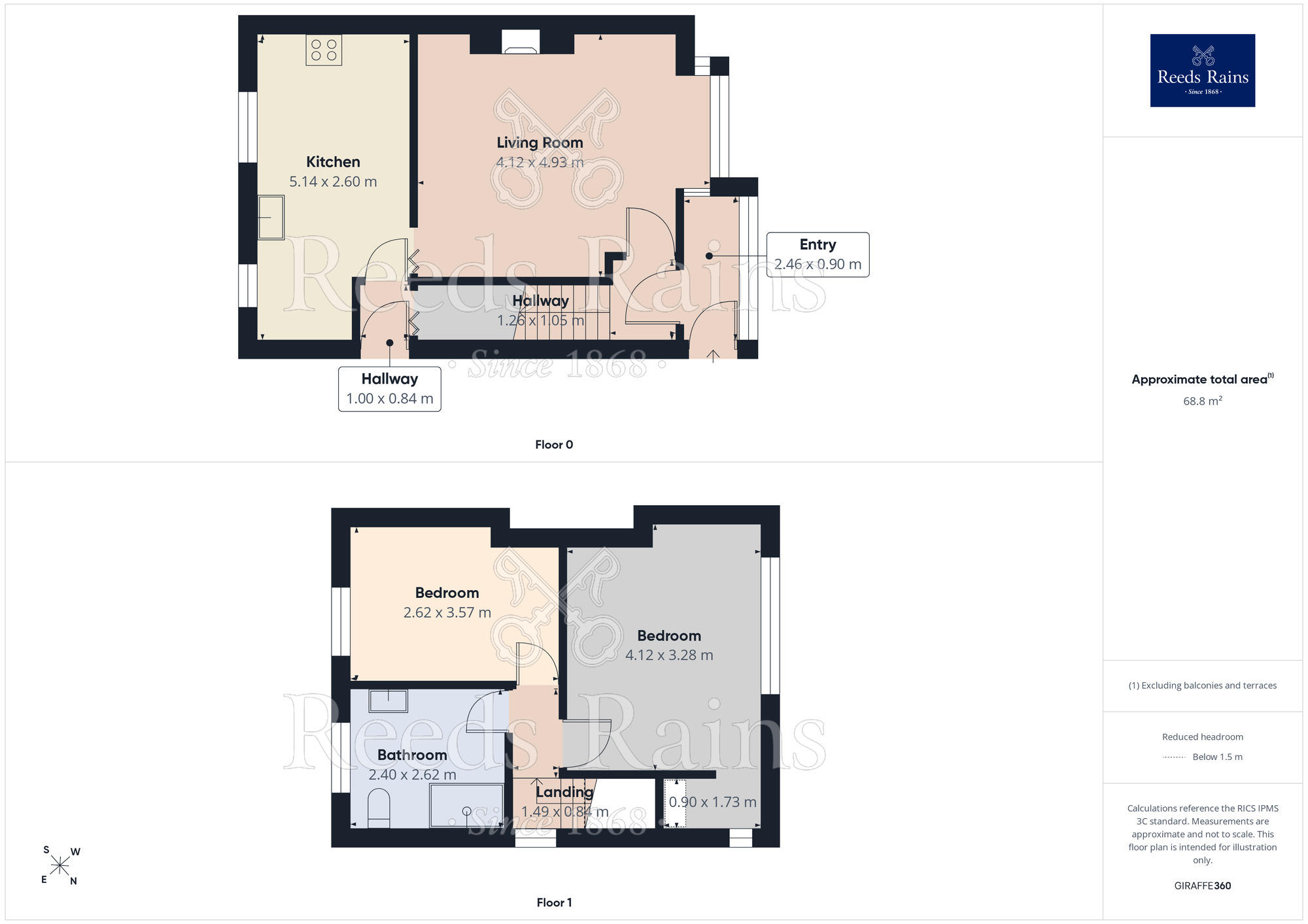 Floorplan of 2 bedroom Semi Detached House for sale, North Street, Ashton-in-Makerfield, Greater Manchester, WN4