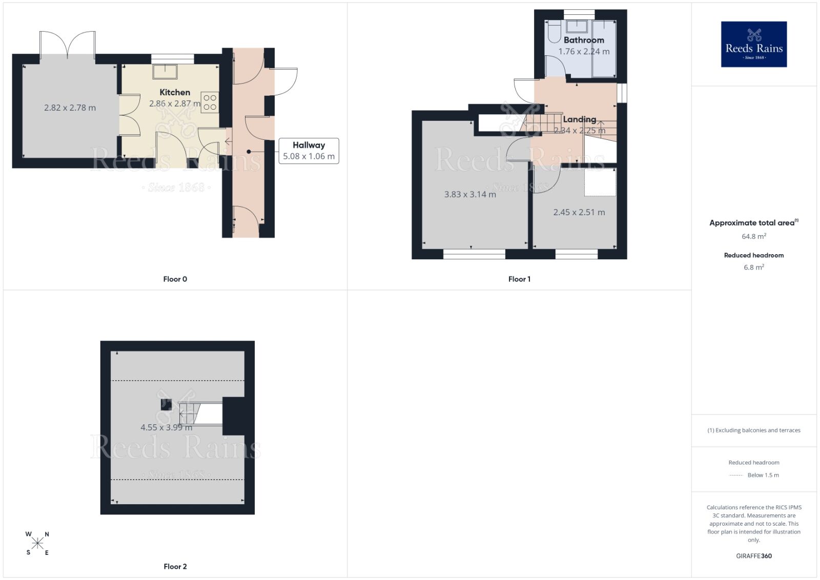 Floorplan of 3 bedroom Semi Detached House for sale, Smethurst Lane, Wigan, Greater Manchester, WN5