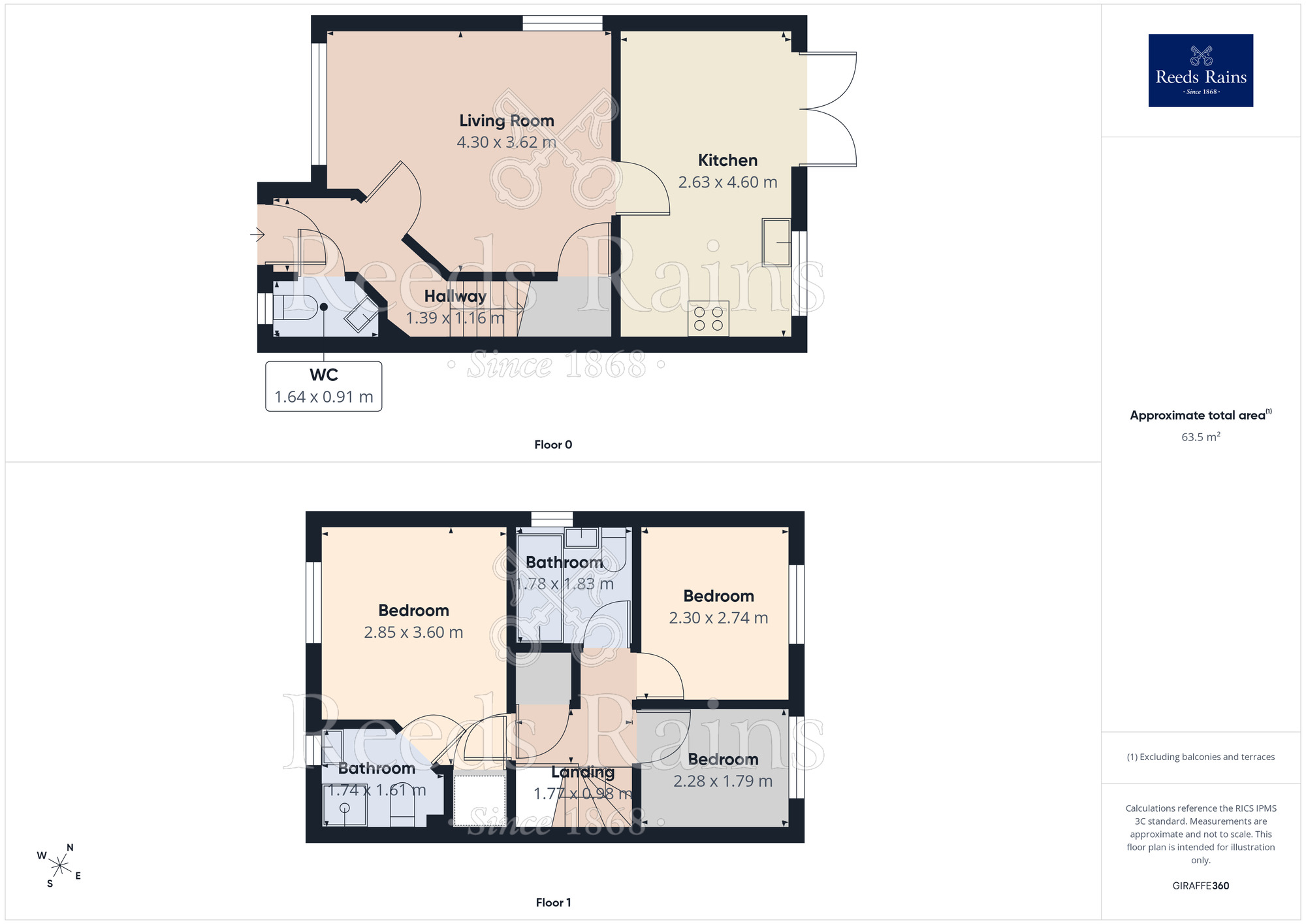 Floorplan of 3 bedroom End Terrace House for sale, Stirrup Close, Leigh, Greater Manchester, WN7