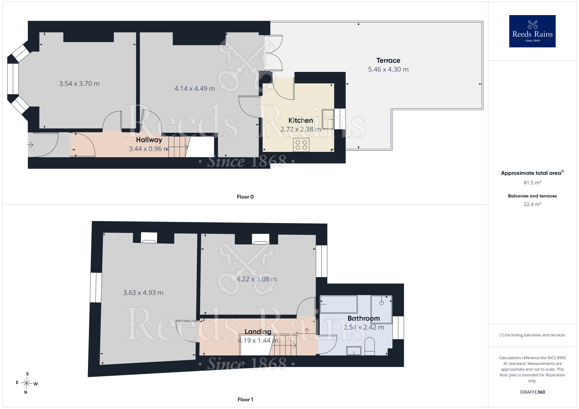 Floorplan of 2 bedroom Mid Terrace House for sale, Warrington Road, Abram, Greater Manchester, WN2