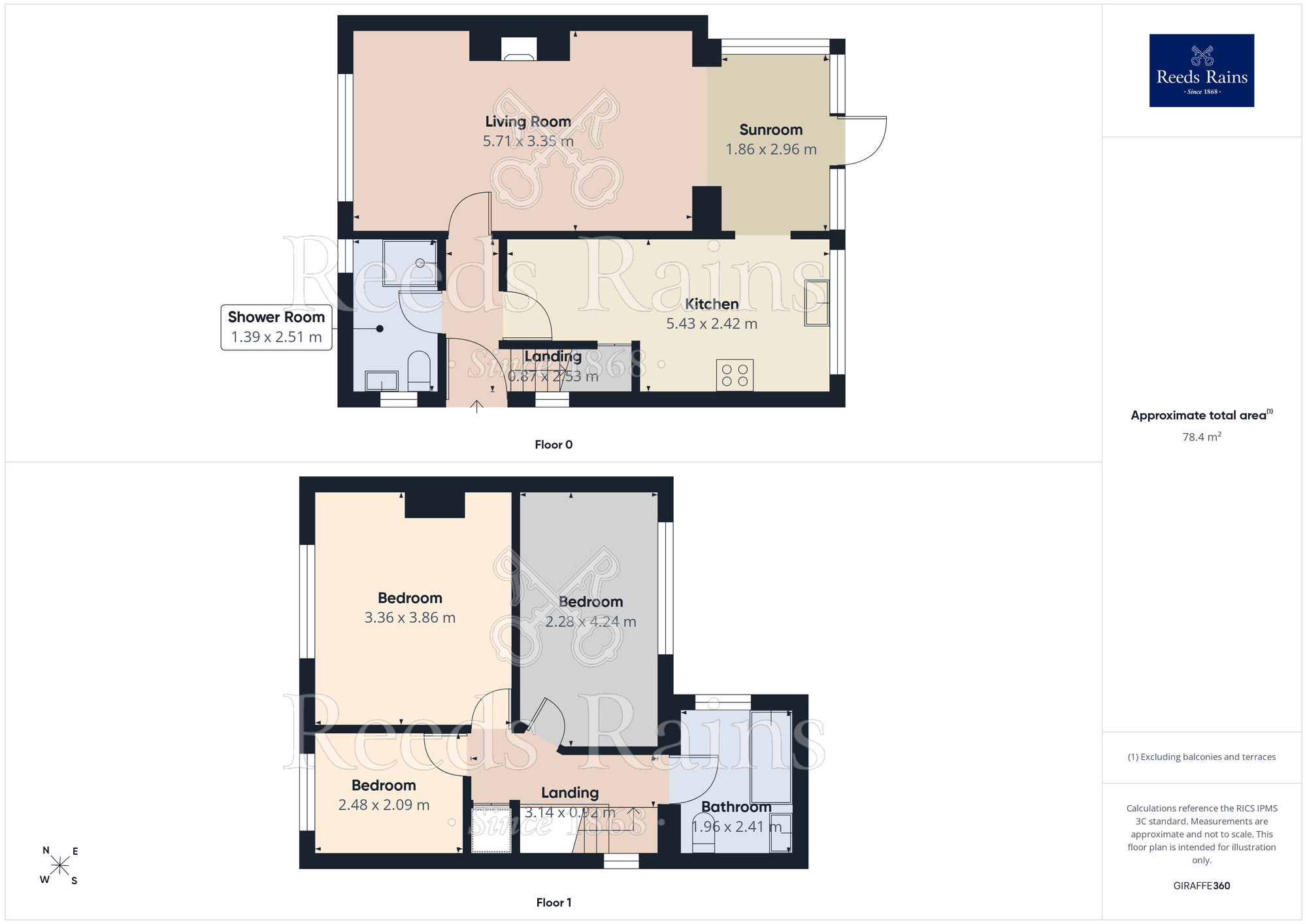 Floorplan of 3 bedroom Semi Detached House for sale, Platt Lane, Hindley, Greater Manchester, WN2