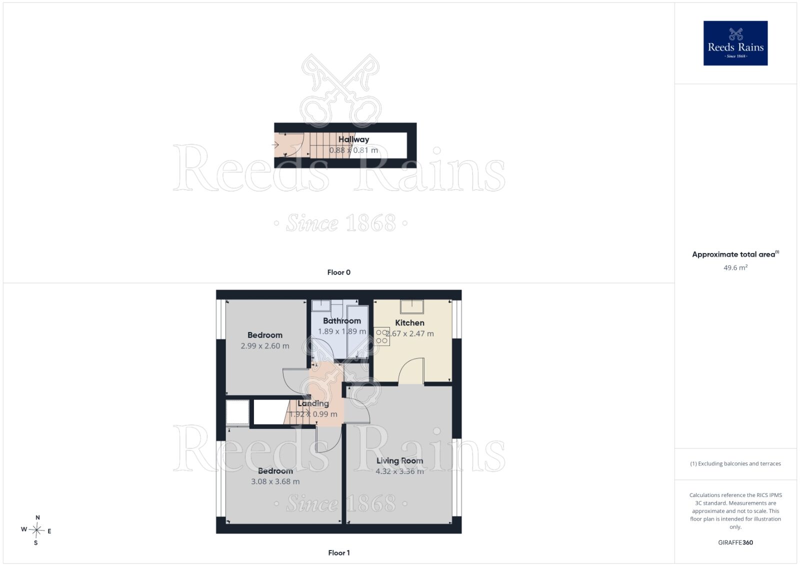 Floorplan of 2 bedroom Flat for sale, Lonsdale Walk, Orrell, Greater Manchester, WN5