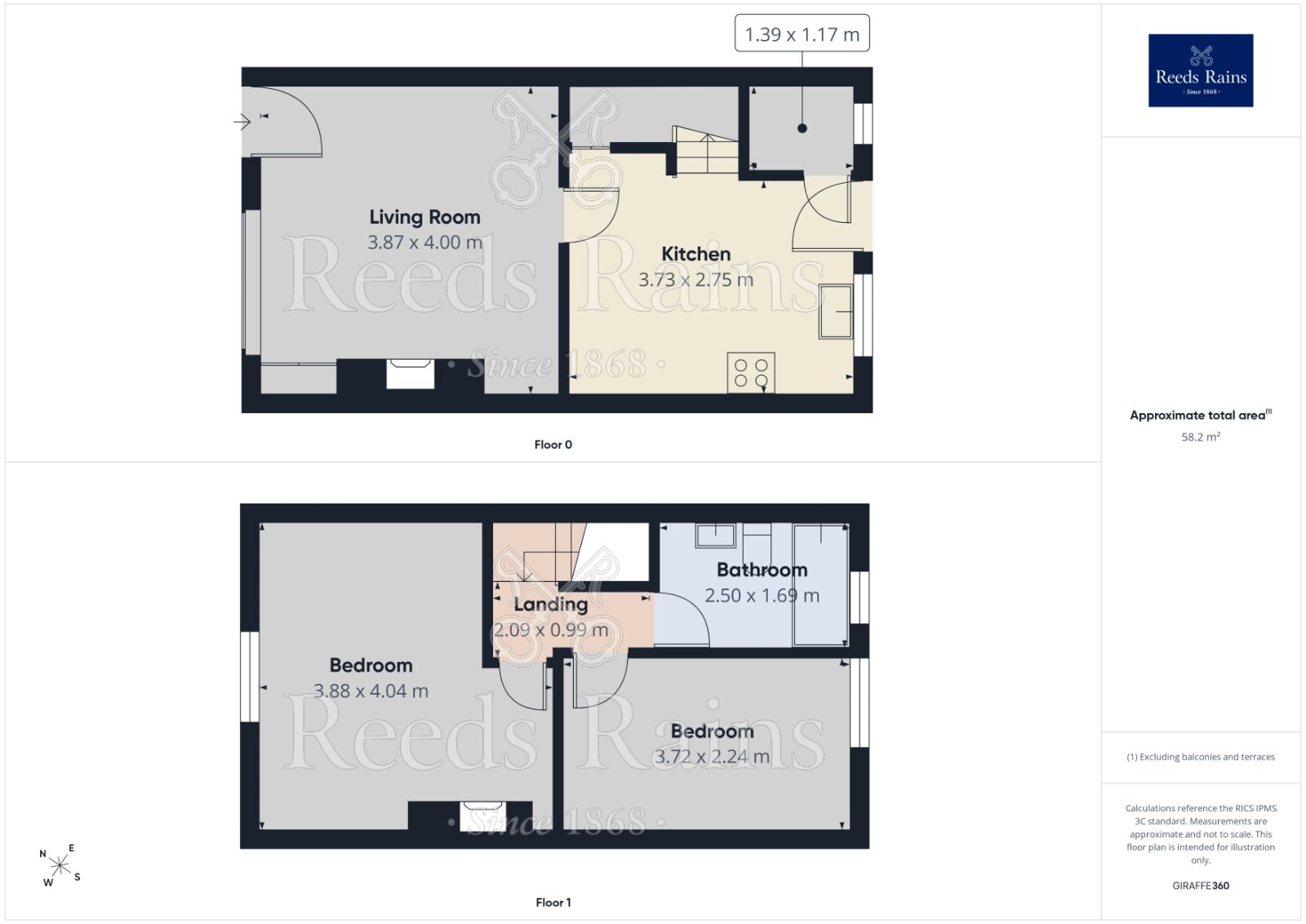 Floorplan of 2 bedroom End Terrace House to rent, Sledbrook Street, Wigan, Greater Manchester, WN5