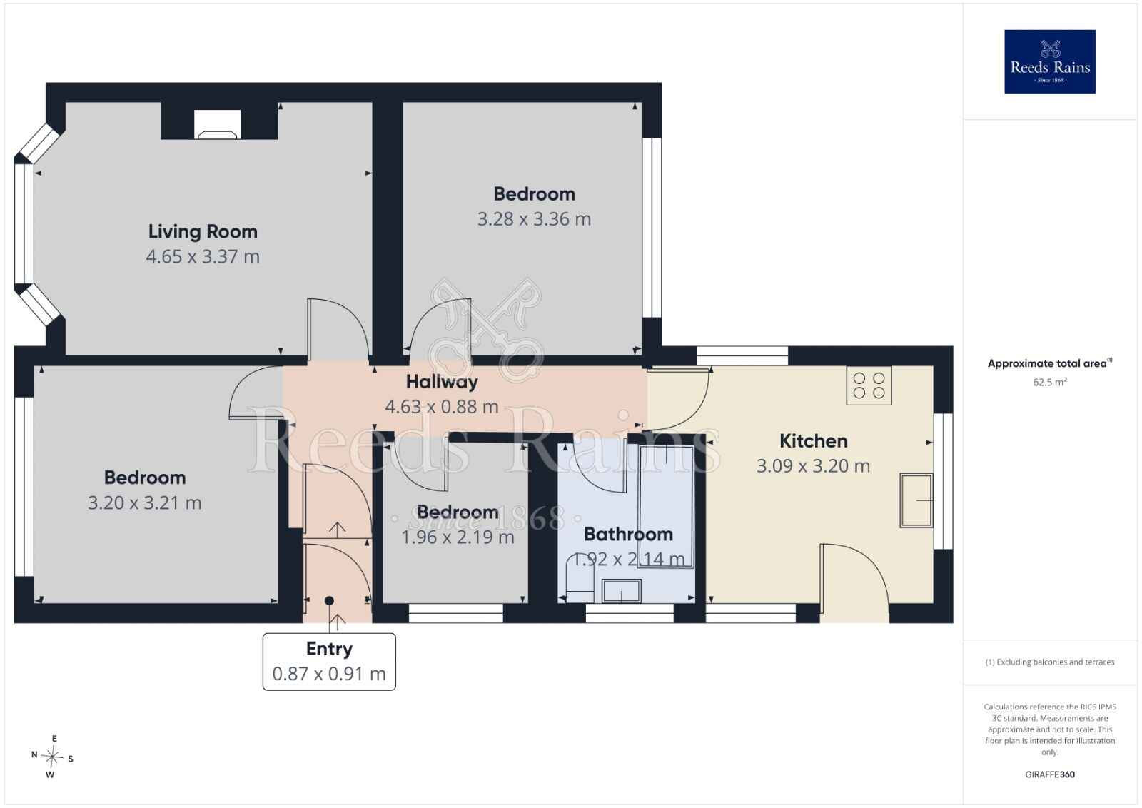 Floorplan of 3 bedroom Semi Detached Bungalow to rent, Chimes Road, Ashton-in-Makerfield, Greater Manchester, WN4
