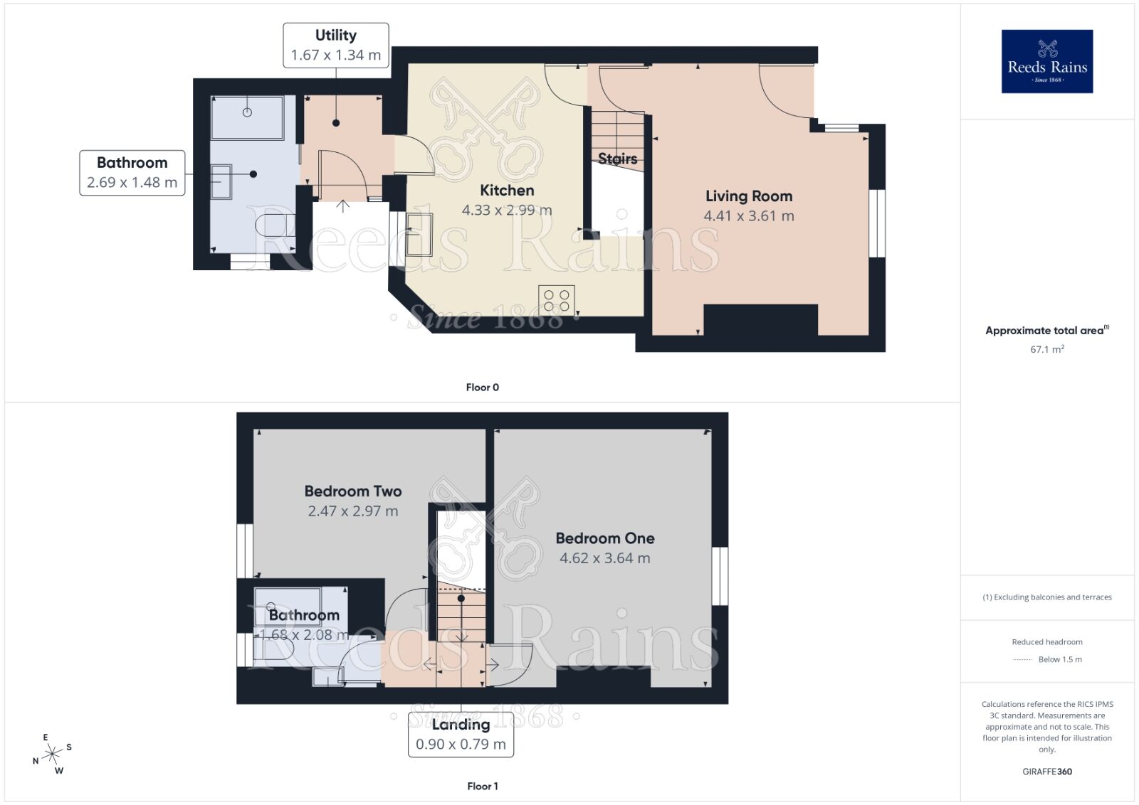 Floorplan of 2 bedroom End Terrace House for sale, St. John Street, Wigan, Greater Manchester, WN5