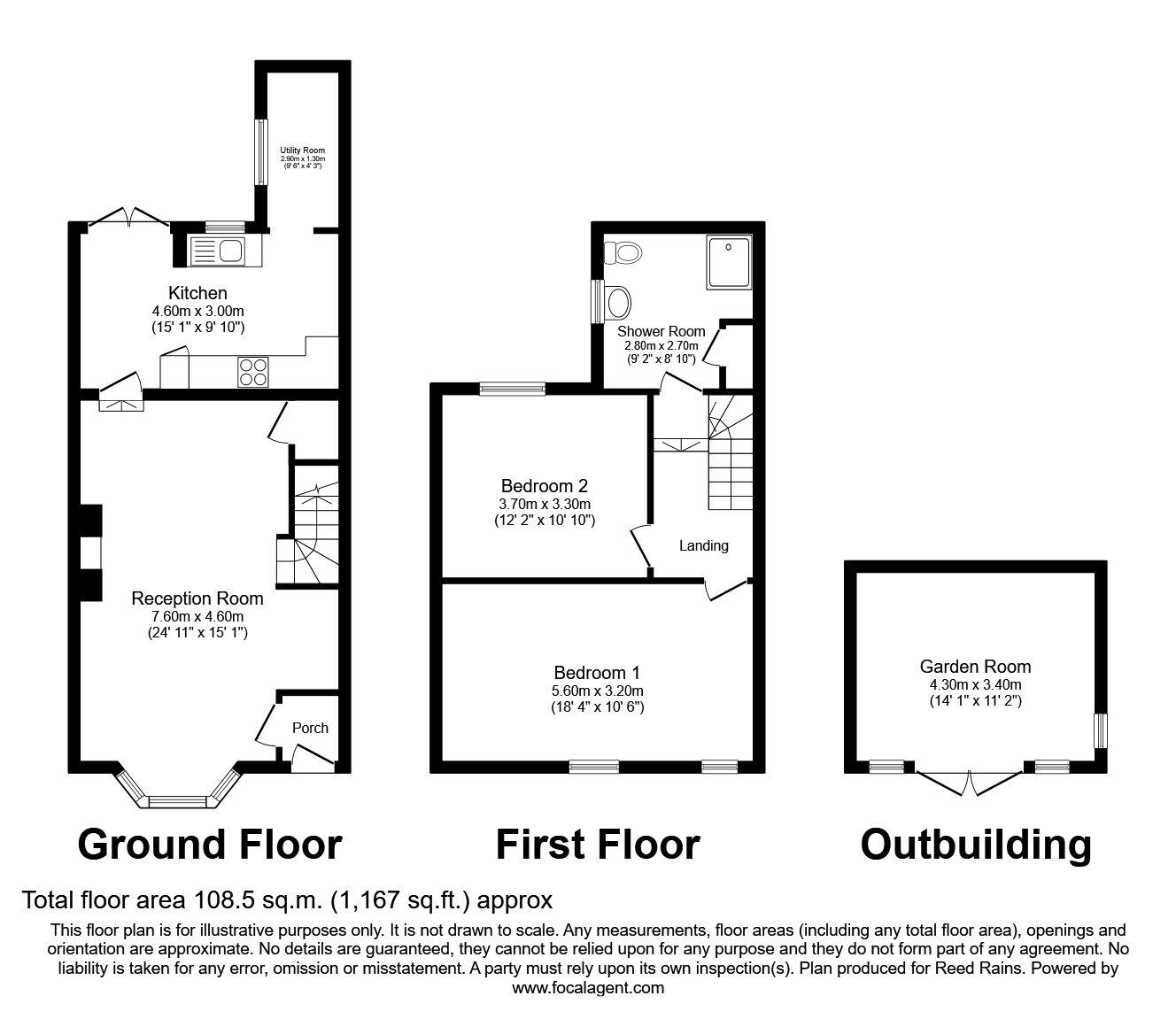 Floorplan of 2 bedroom Mid Terrace House to rent, Boxley Street, London, E16