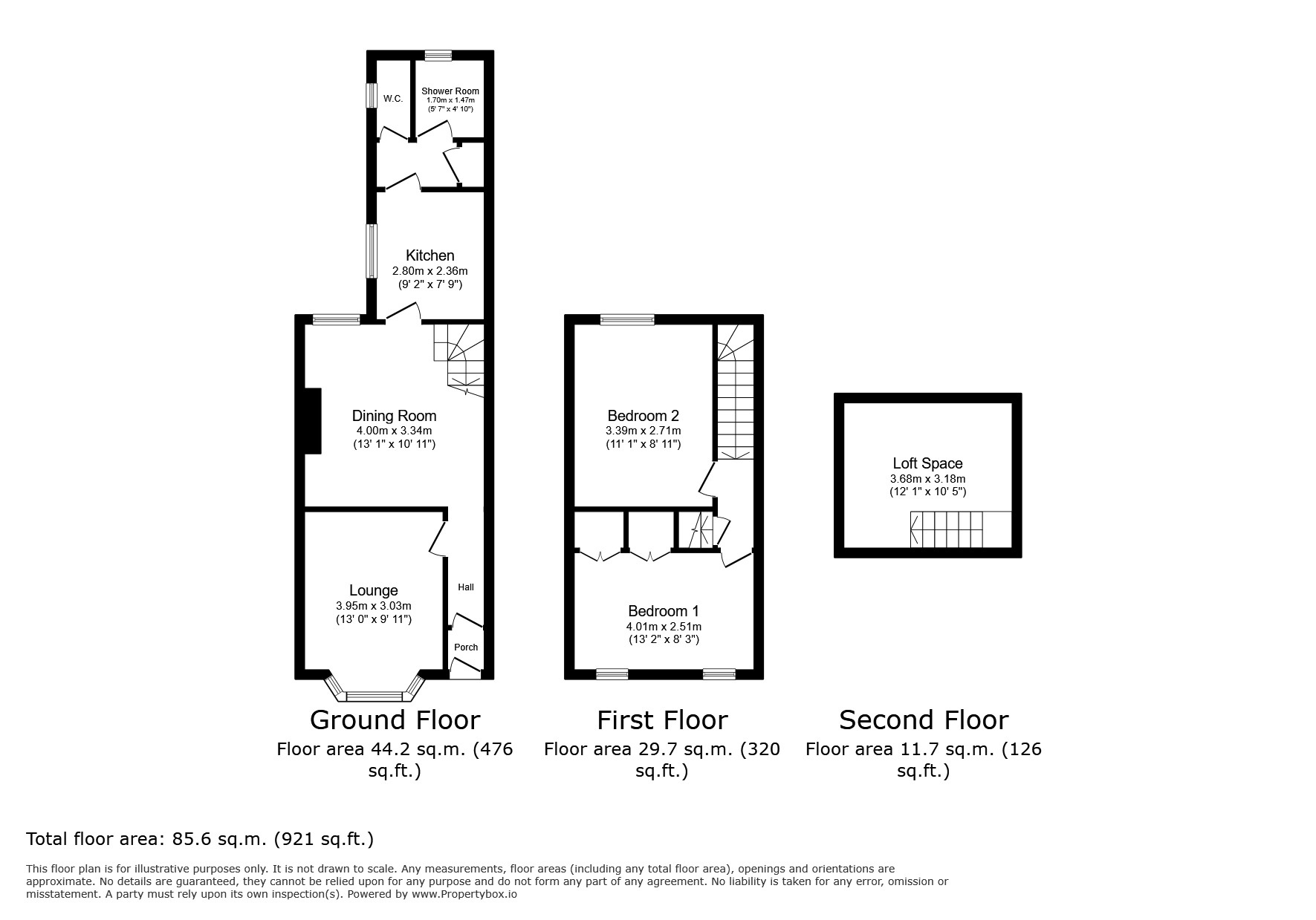Floorplan of 2 bedroom Mid Terrace House for sale, Kingsland Road, London, E13