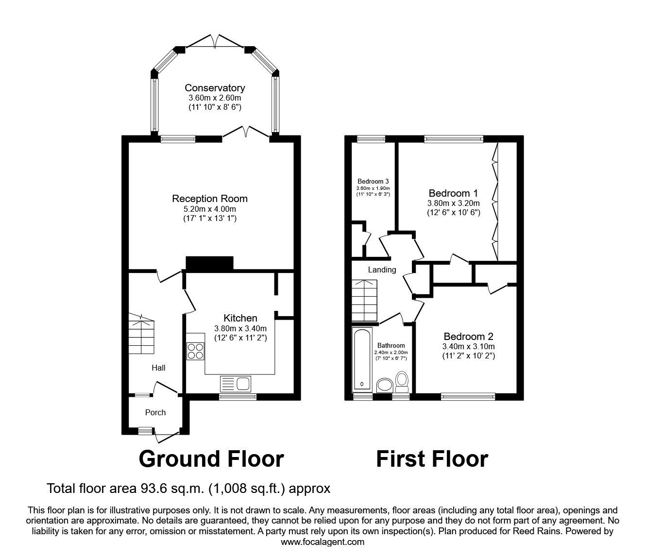 Floorplan of 3 bedroom Mid Terrace House to rent, Tant Avenue, London, E16