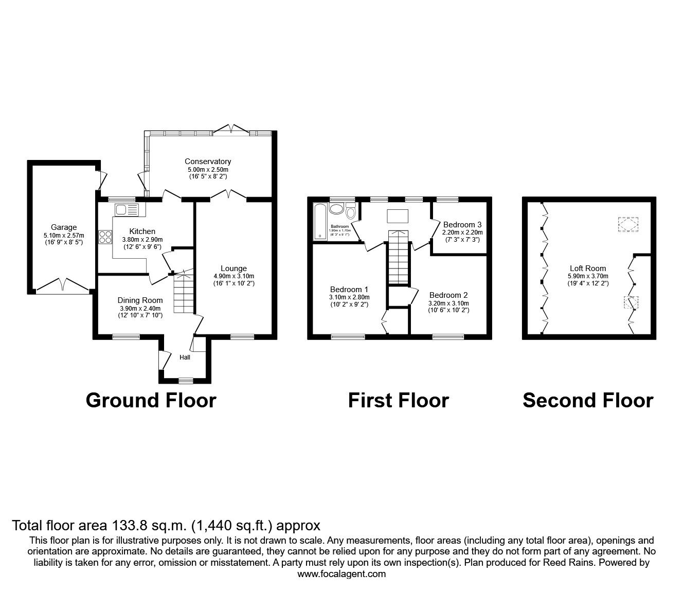 Floorplan of 4 bedroom Link Detached House to rent, High Meads Road, London, E16