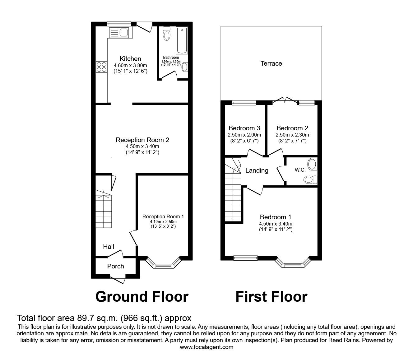 Floorplan of 4 bedroom Mid Terrace House to rent, Varley Road, London, E16