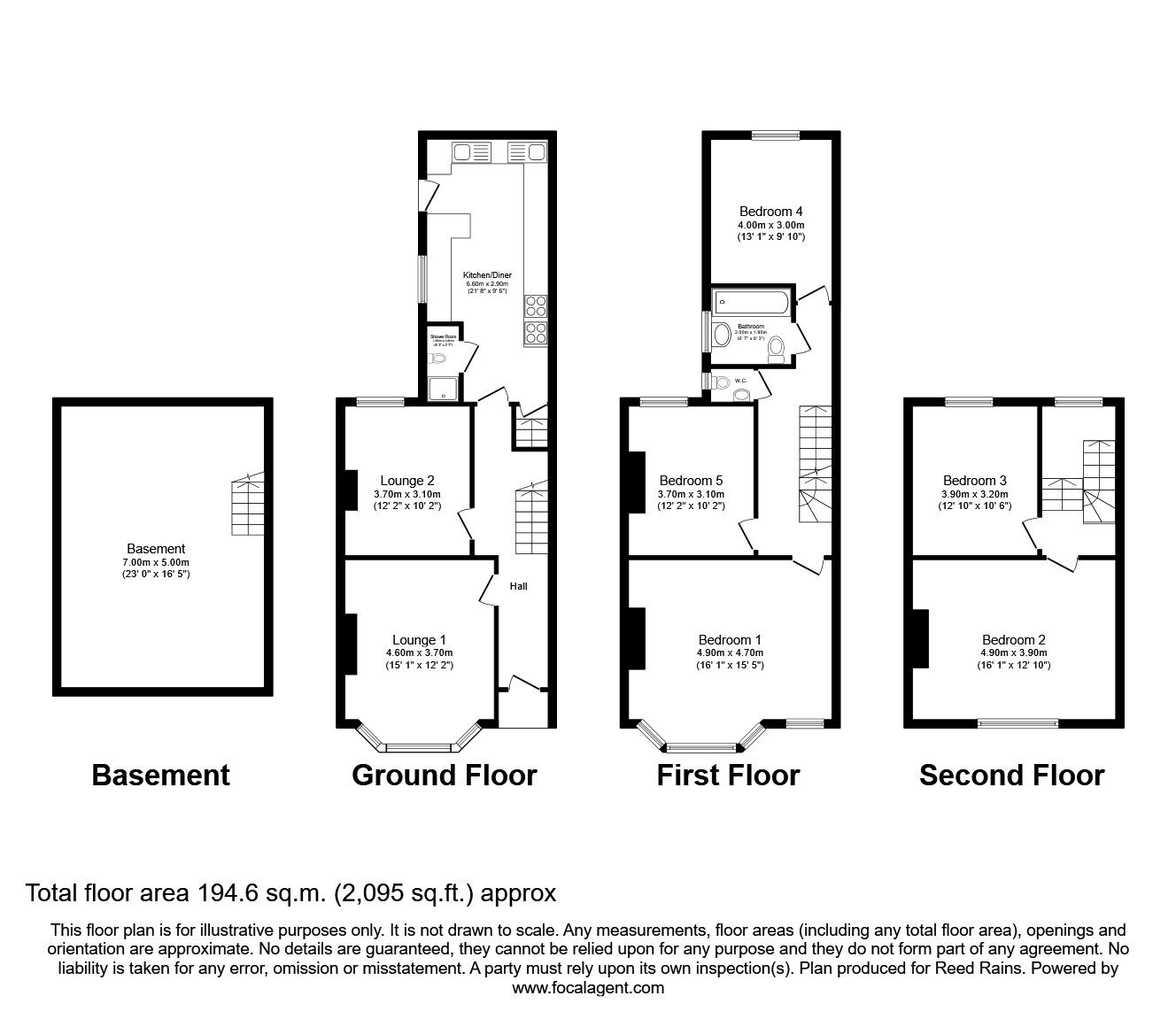 Floorplan of 5 bedroom  House for sale, Portway, London, E15