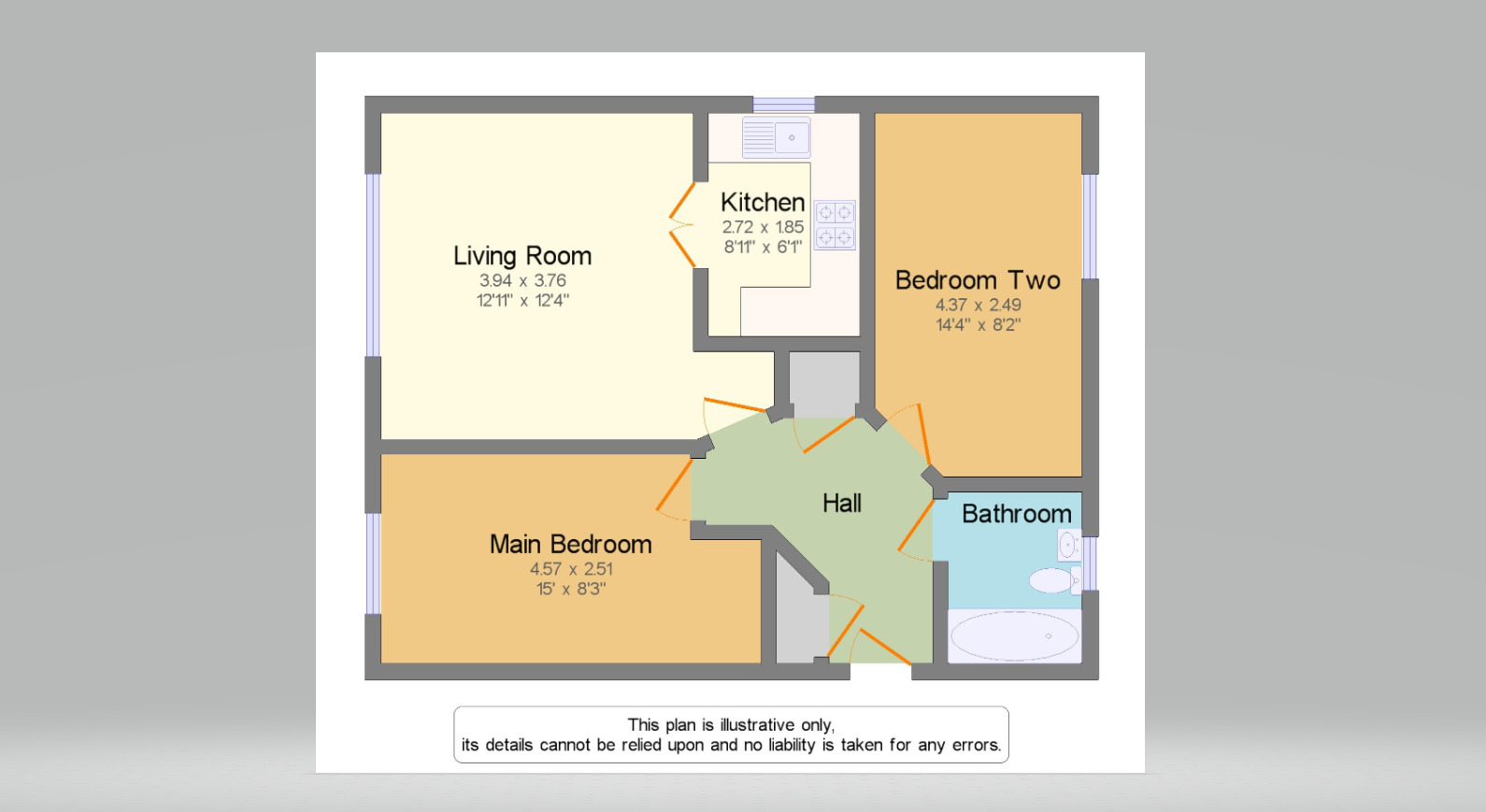 Floorplan of 2 bedroom Flat to rent, Connaught Road, London, E16