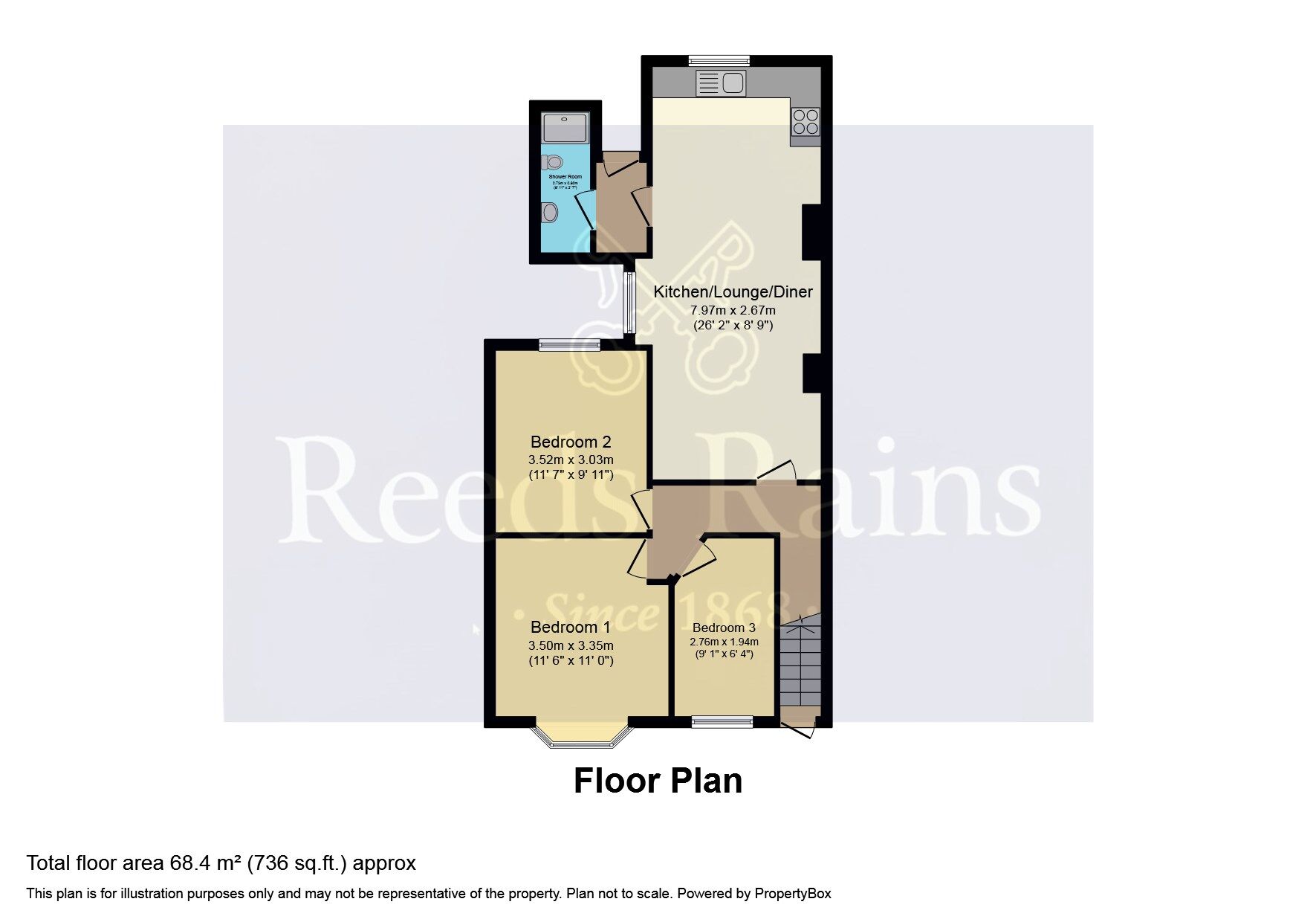Floorplan of 3 bedroom  Flat for sale, Ling Road, London, E16