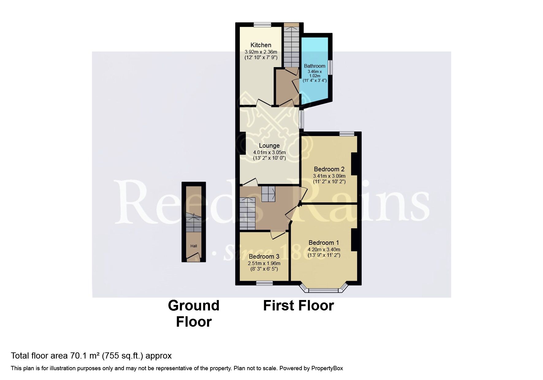 Floorplan of 3 bedroom  Flat for sale, Ling Road, London, E16