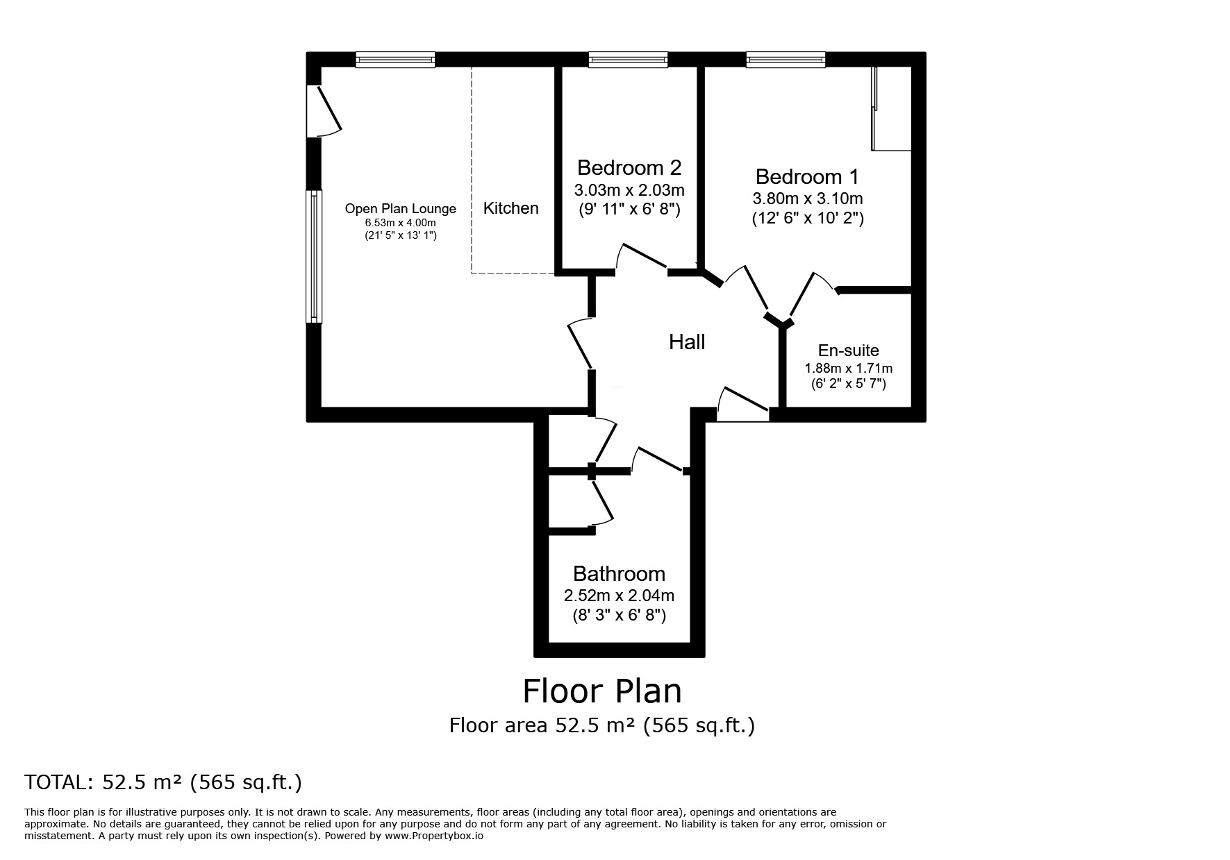 Floorplan of 2 bedroom  Flat for sale, East India Dock Road, London, E14